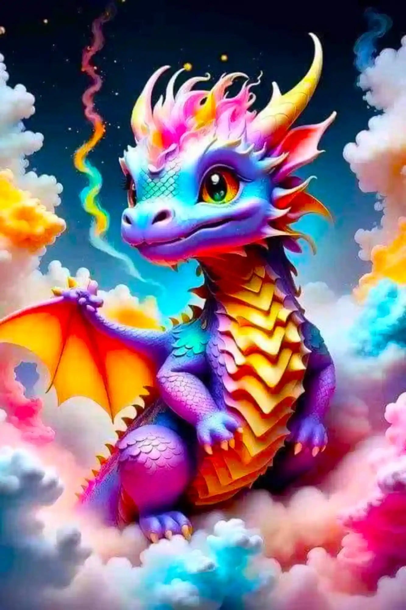 Diamond Painting 100 Colors Special – Baby Dragon
