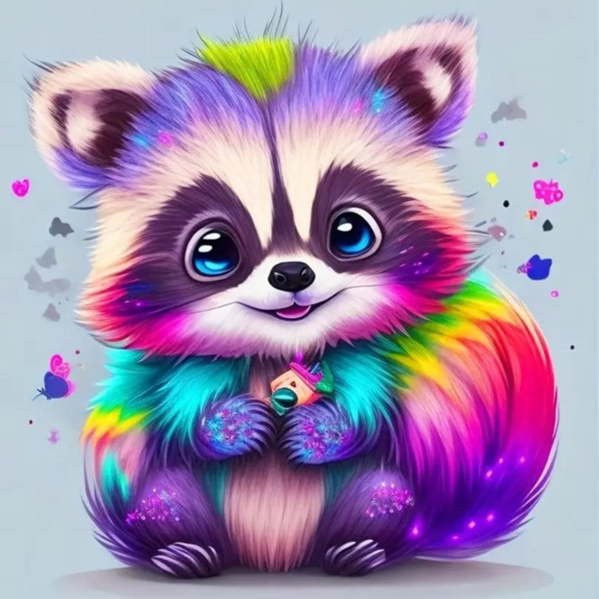 Diamond Painting - Raccoon Willibald