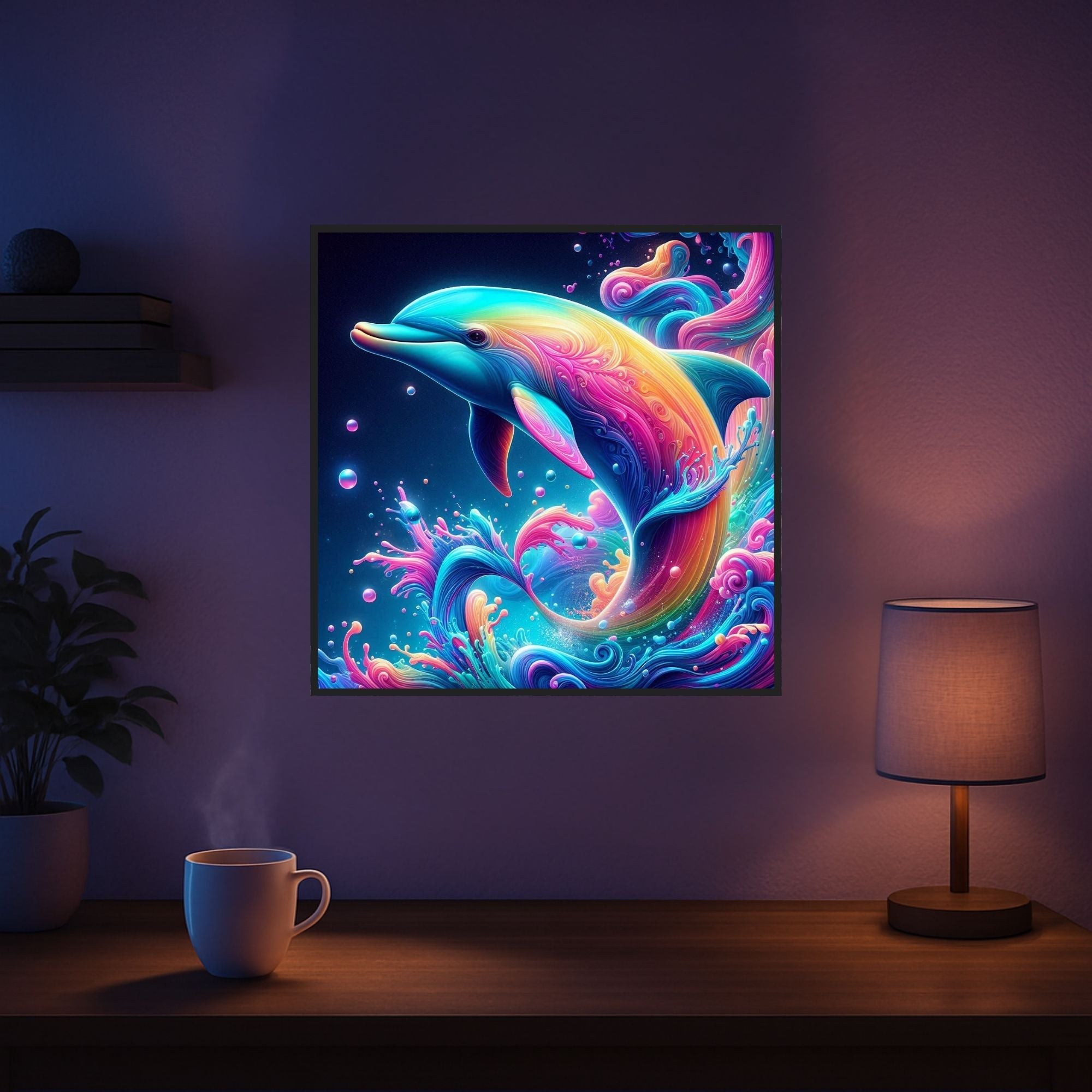 Diamond Painting - Dolphin in a Sea of Colors