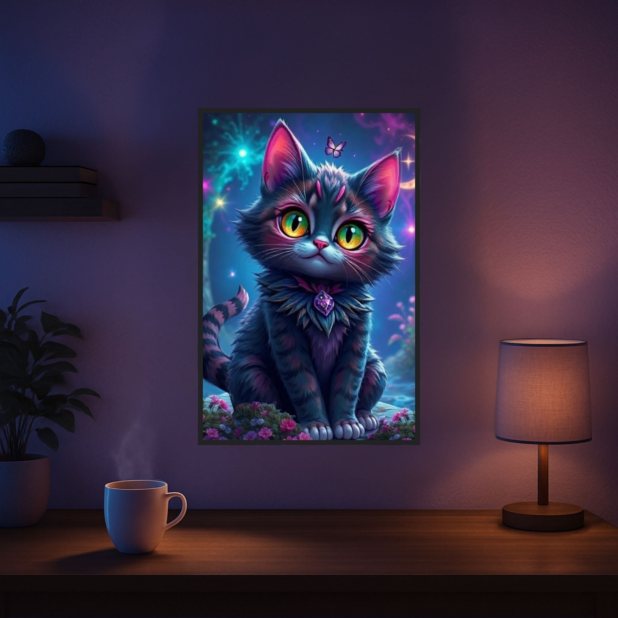 Diamond Painting - Night Cat