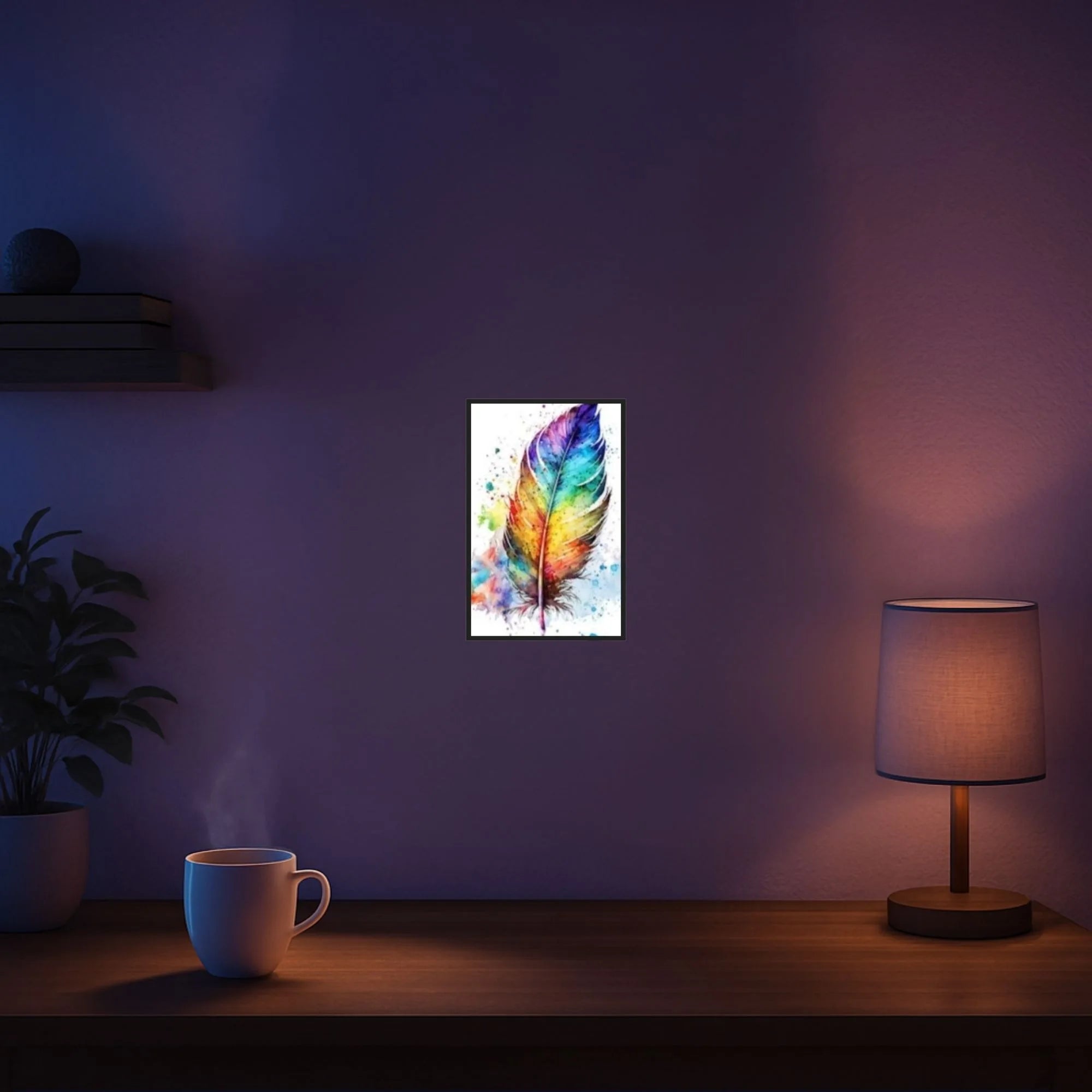 Diamond Painting Mini – Rainbow Feather