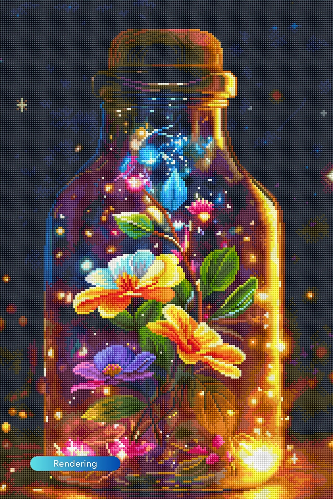 Diamond Painting - Glowing Floral Magic