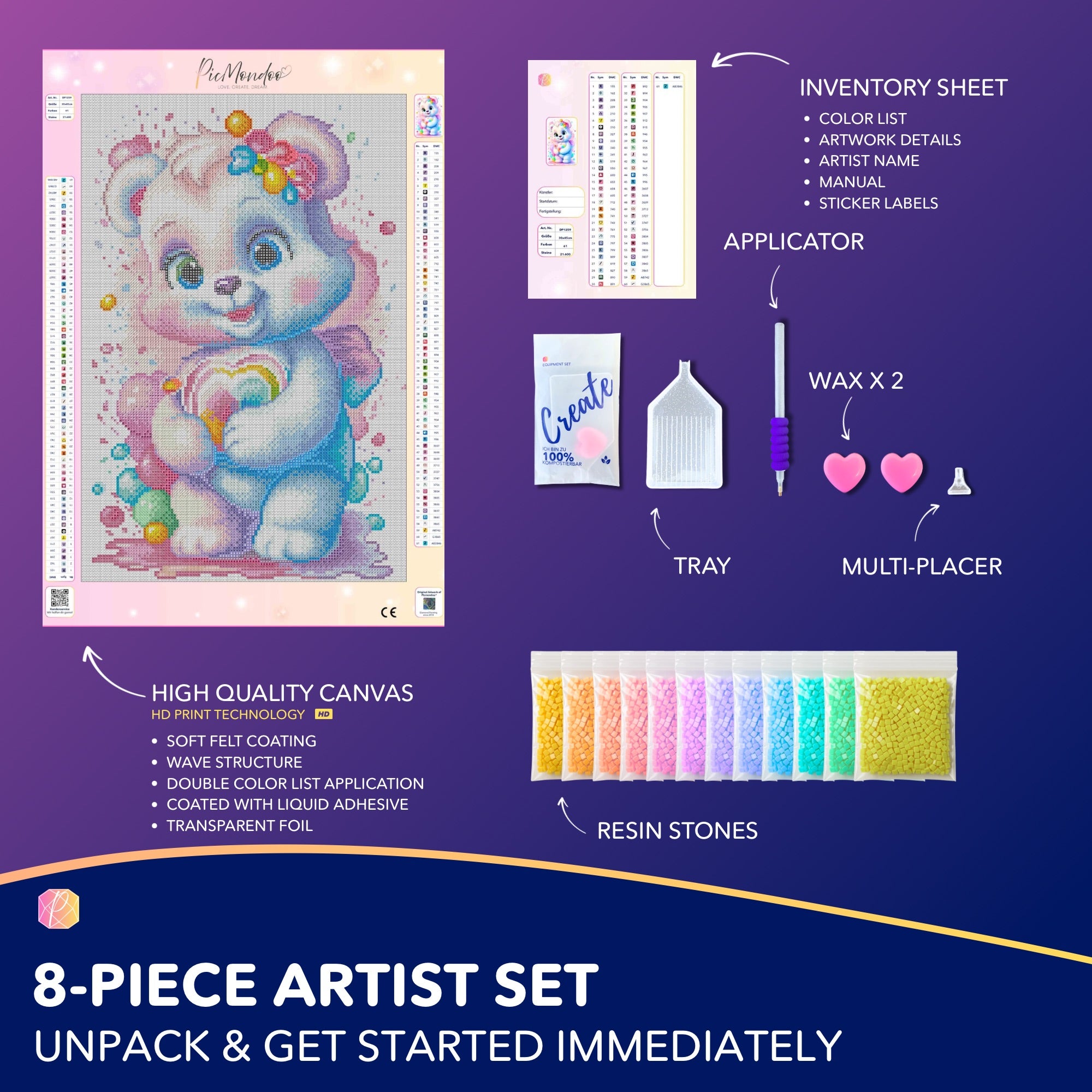 Diamond Painting - Little Heart Bear