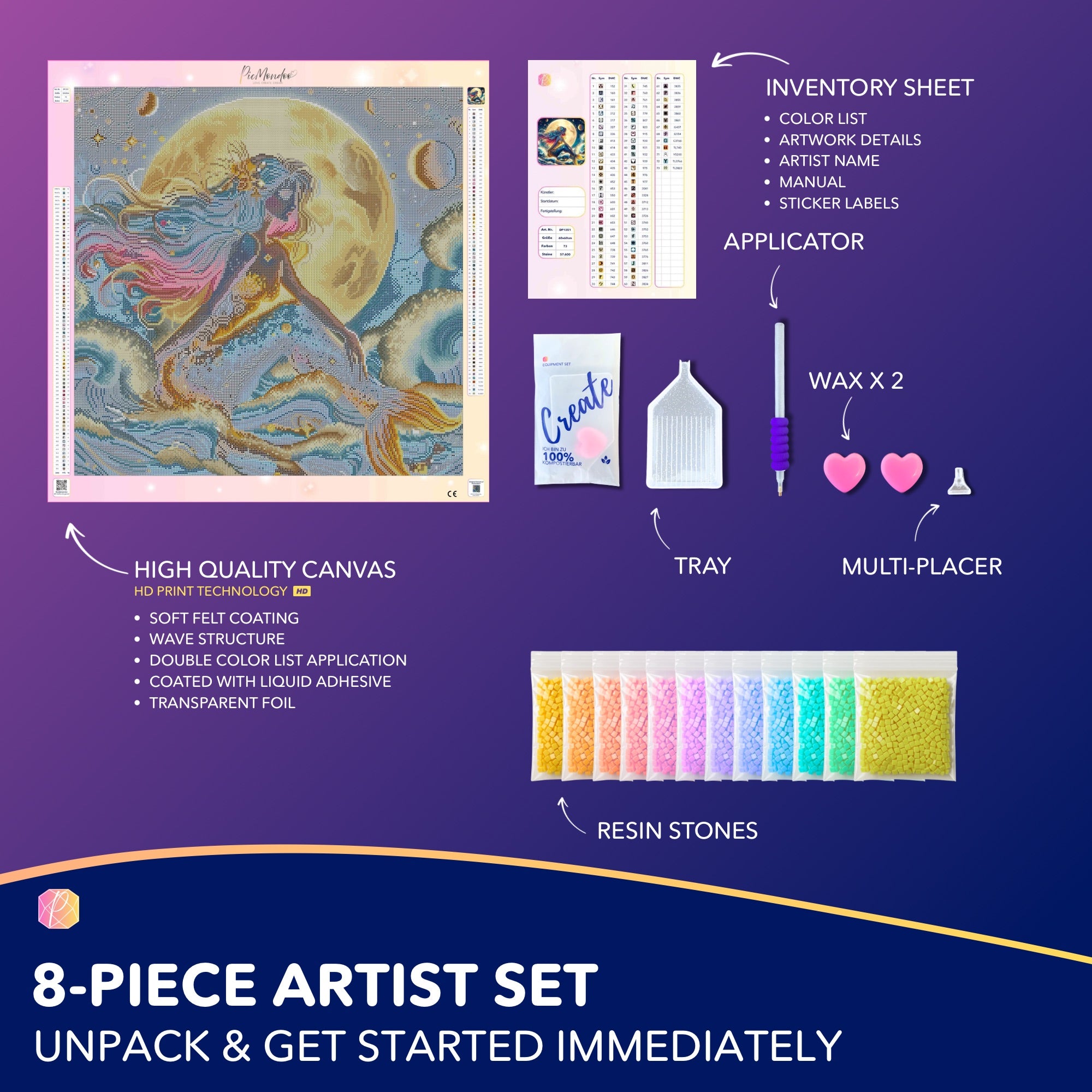 Diamond Painting - Mermaid in the Starry Sky
