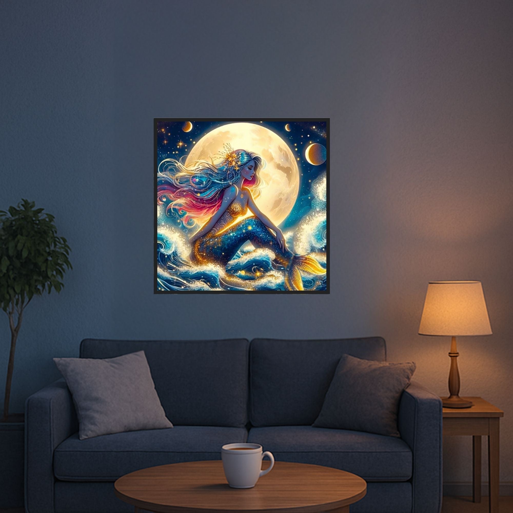 Diamond Painting - Mermaid in the Starry Sky