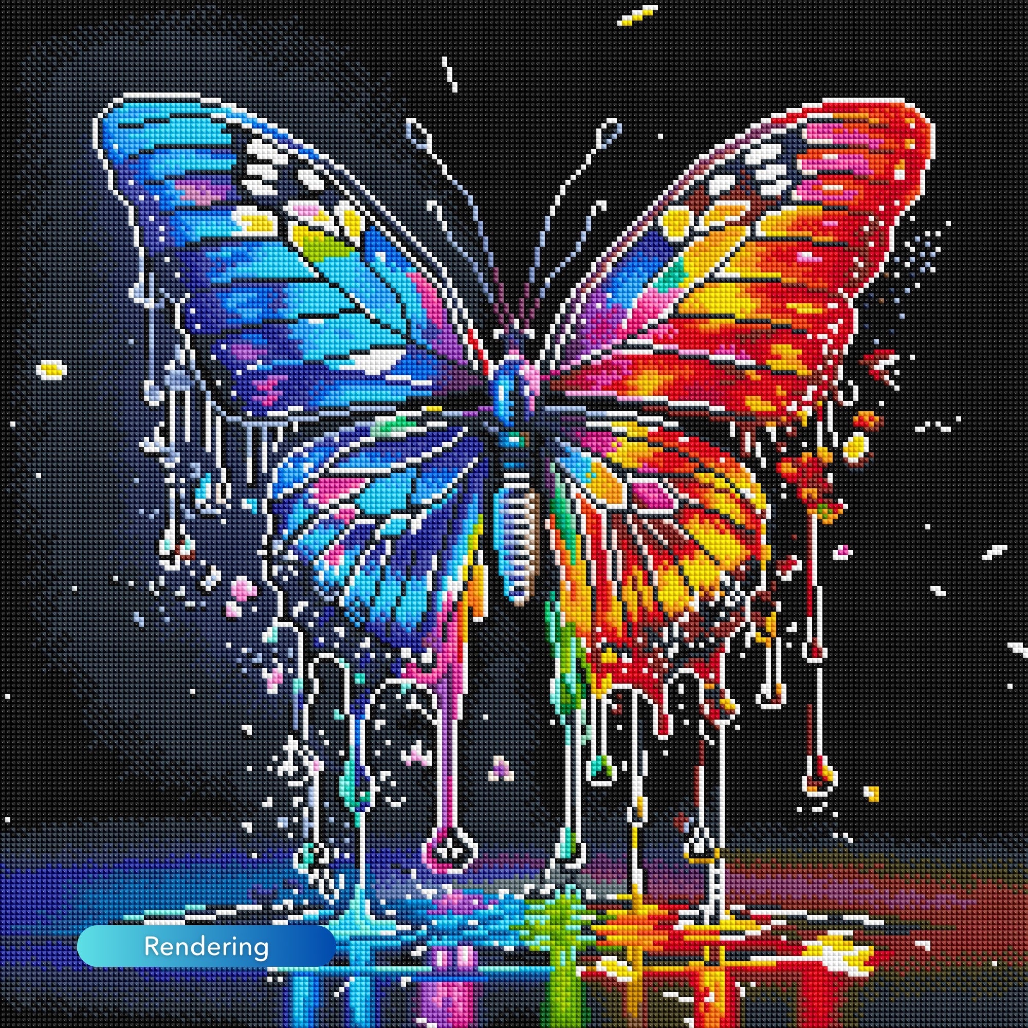 Diamond Painting - Waterdrop butterfly
