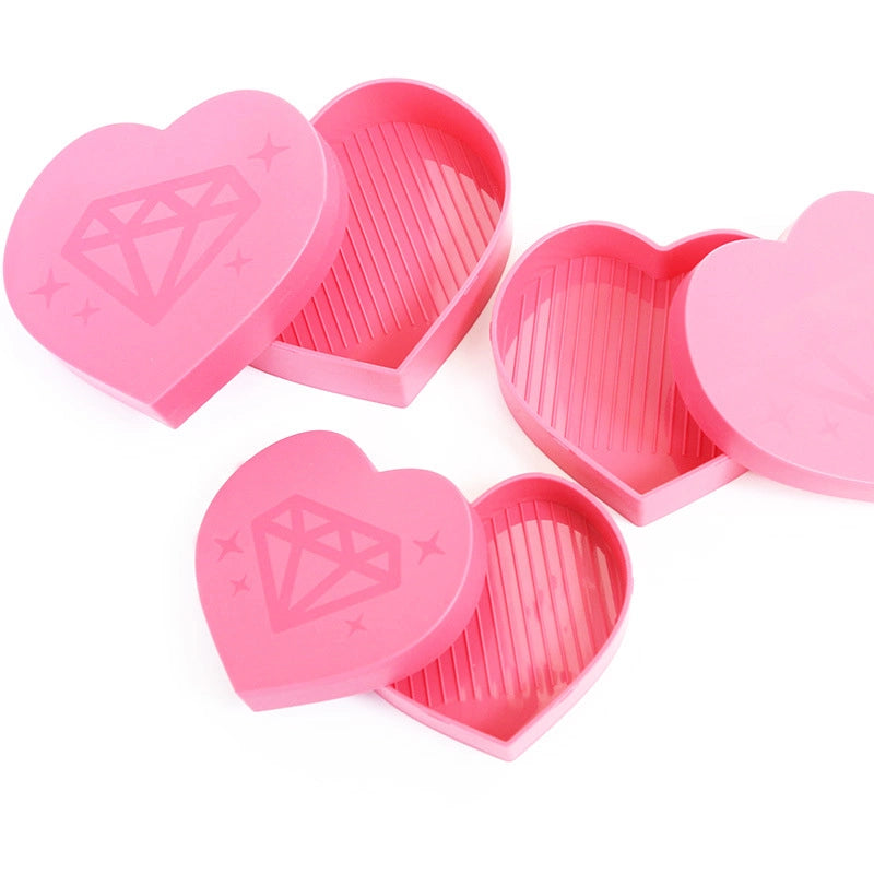 Diamond Painting Heart-Shaped Trays – Set of 3