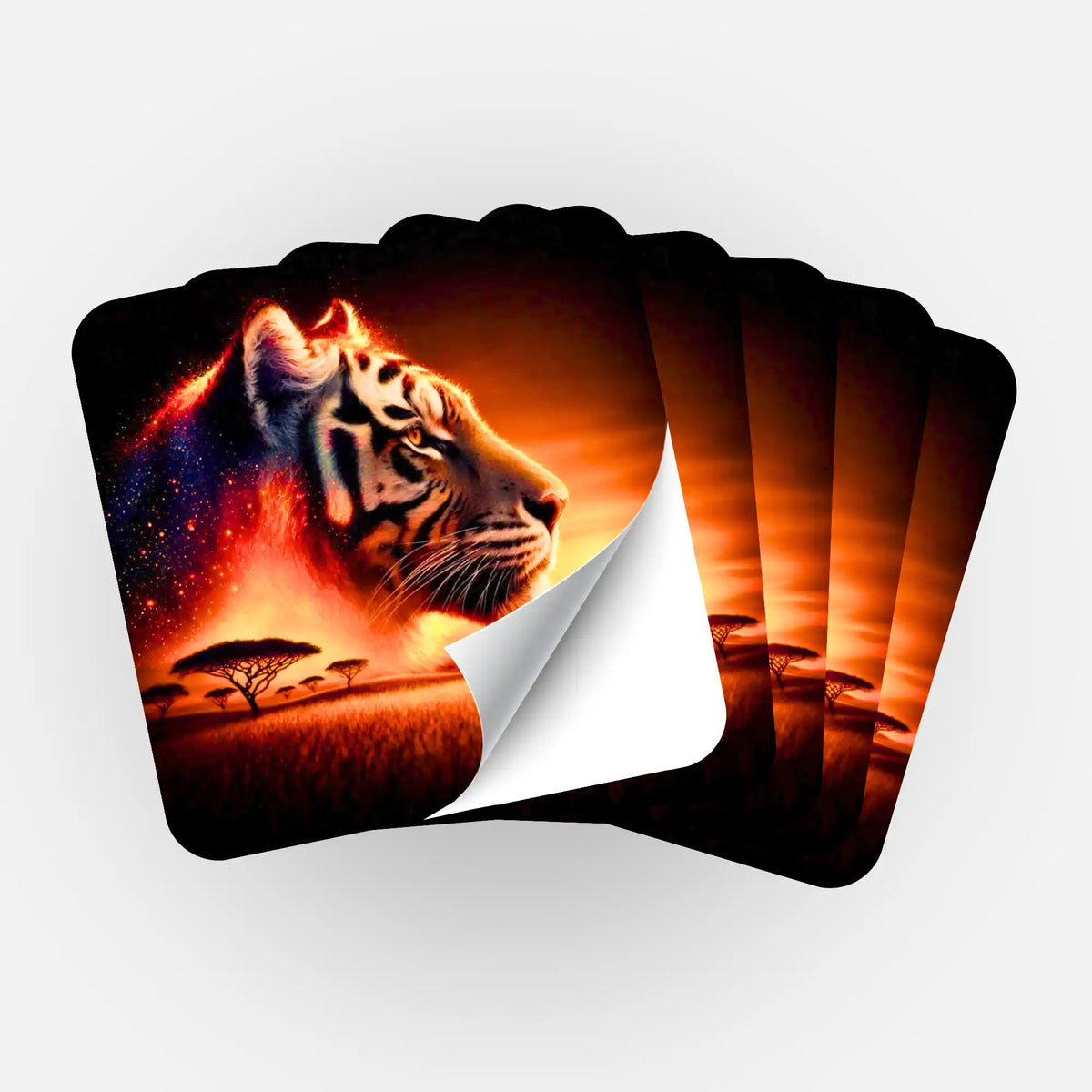 Wall Sticker 5-Pack - Heart of Fire