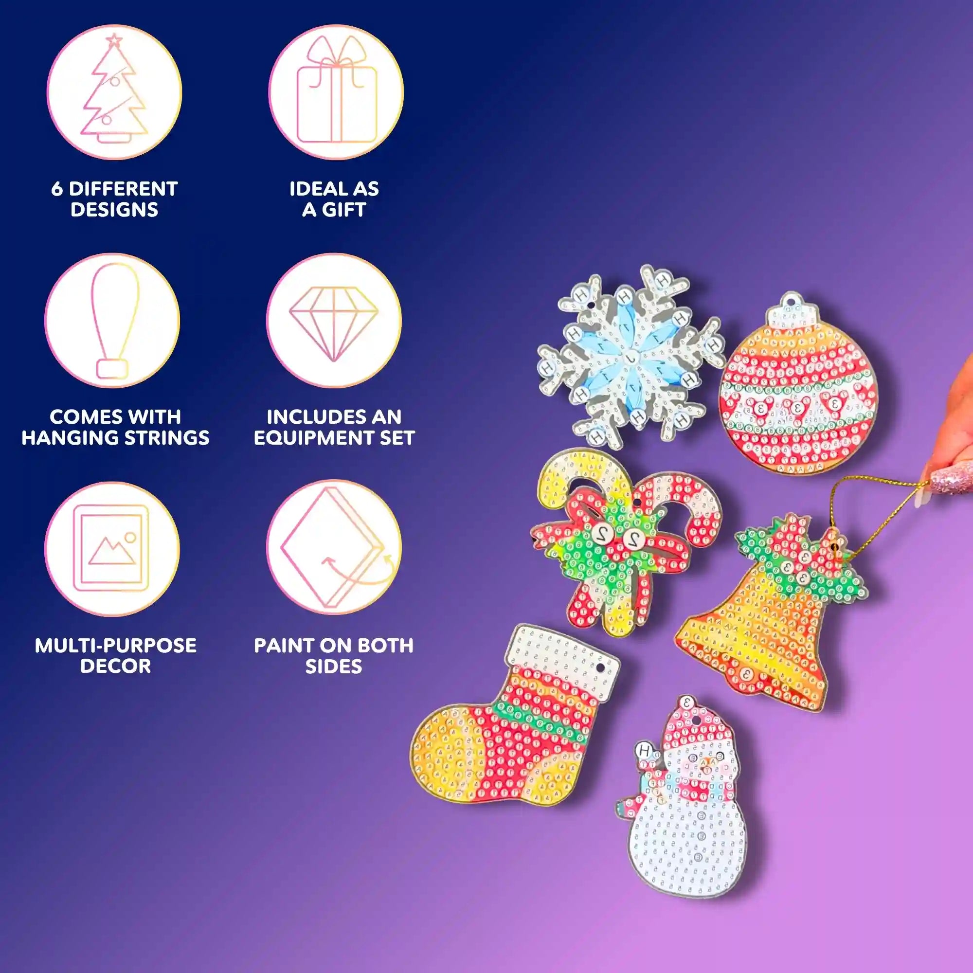 Diamond Painting - Small Christmas Ornaments