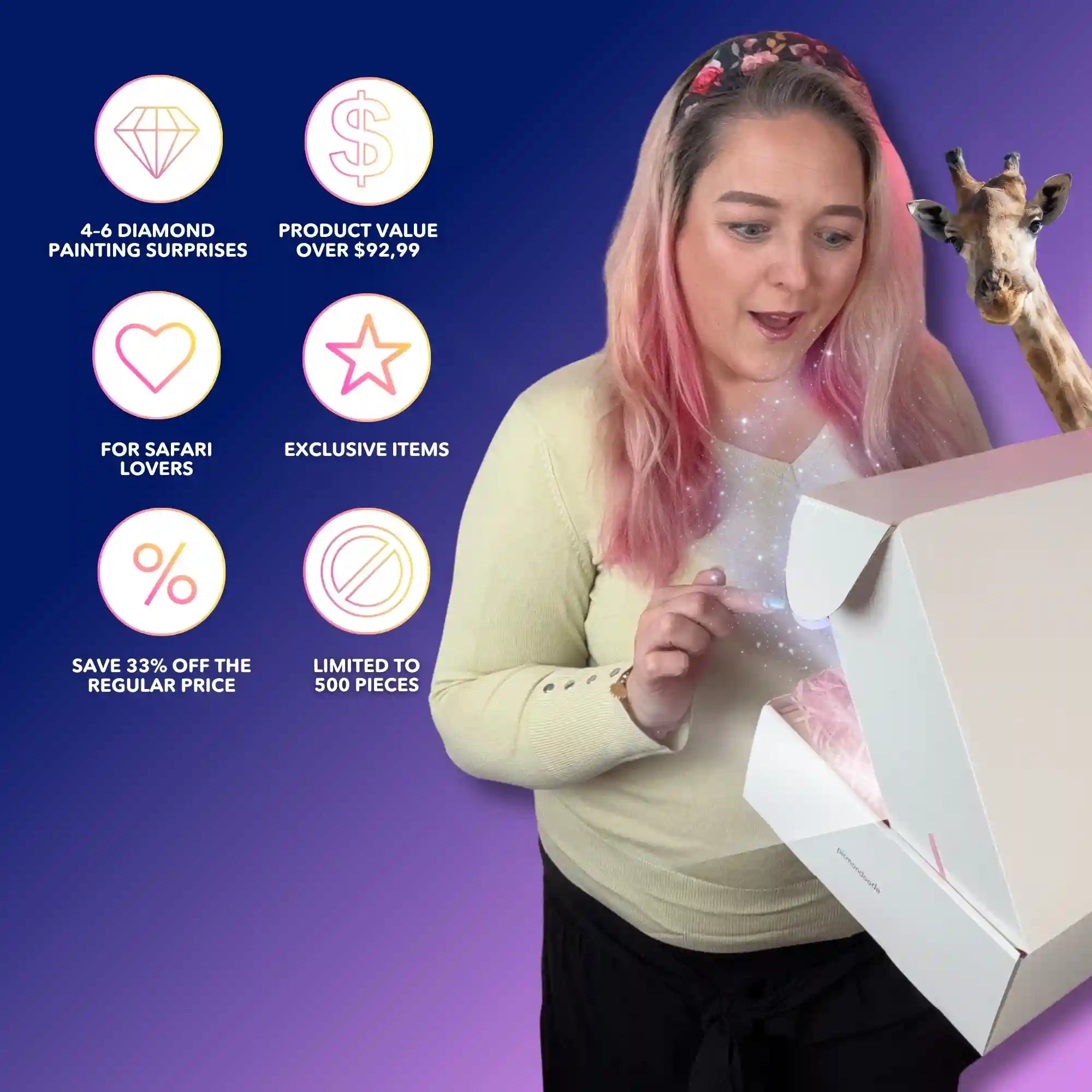 Diamond Painting Mystery-Box "Safari" (#1)