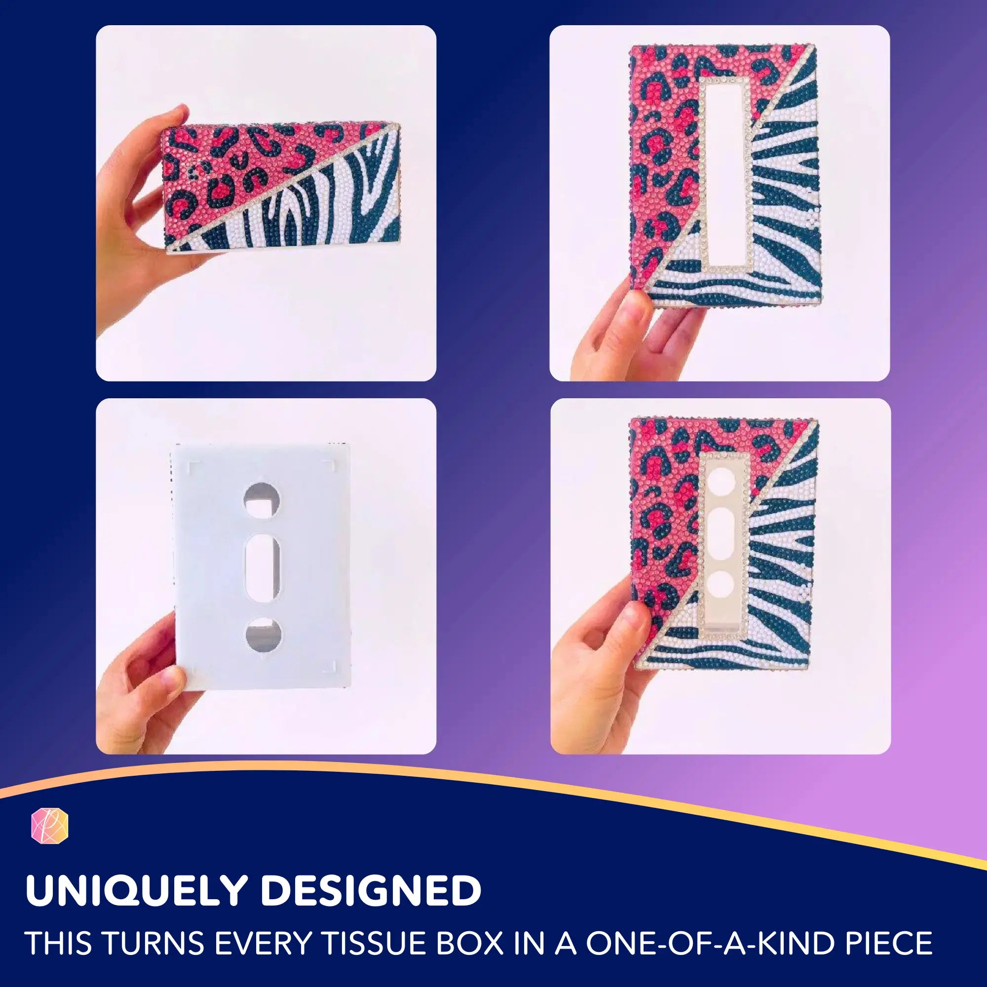 Diamond Painting – Tissue Box Animal Pattern