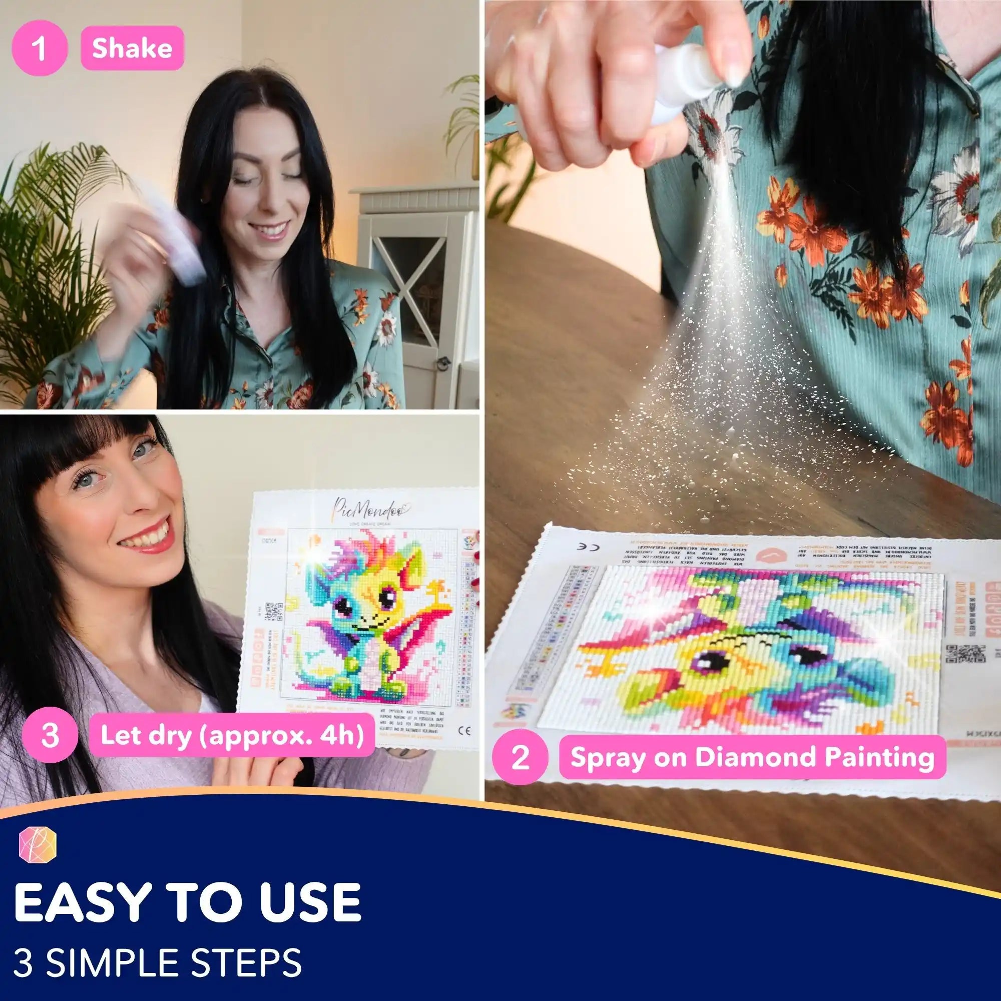 Diamond Painting Sealer® for Better Adhesion & Shine Effect – The Original