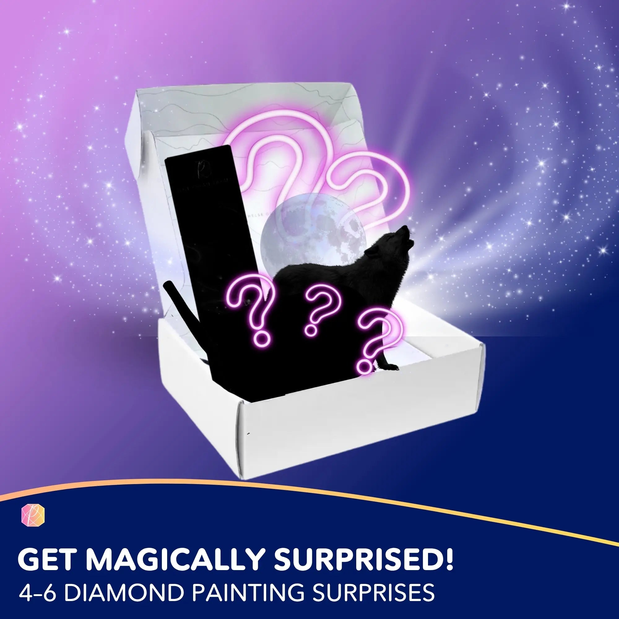 Diamond Painting Mystery Box "Wolves" (#1)