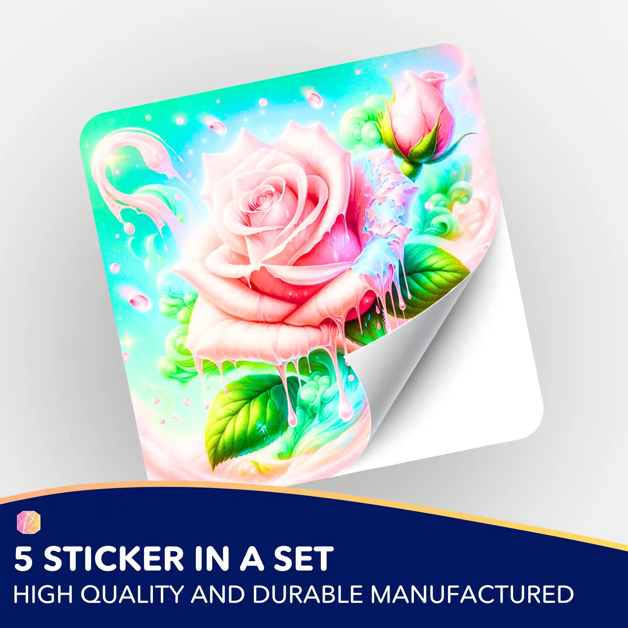 Wall Sticker 5-Pack - Candy Rose