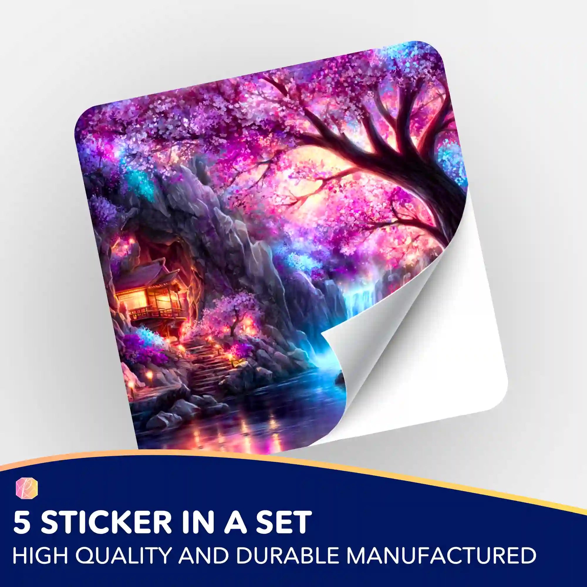 Wall Sticker 5-Pack - The Light of Sakura