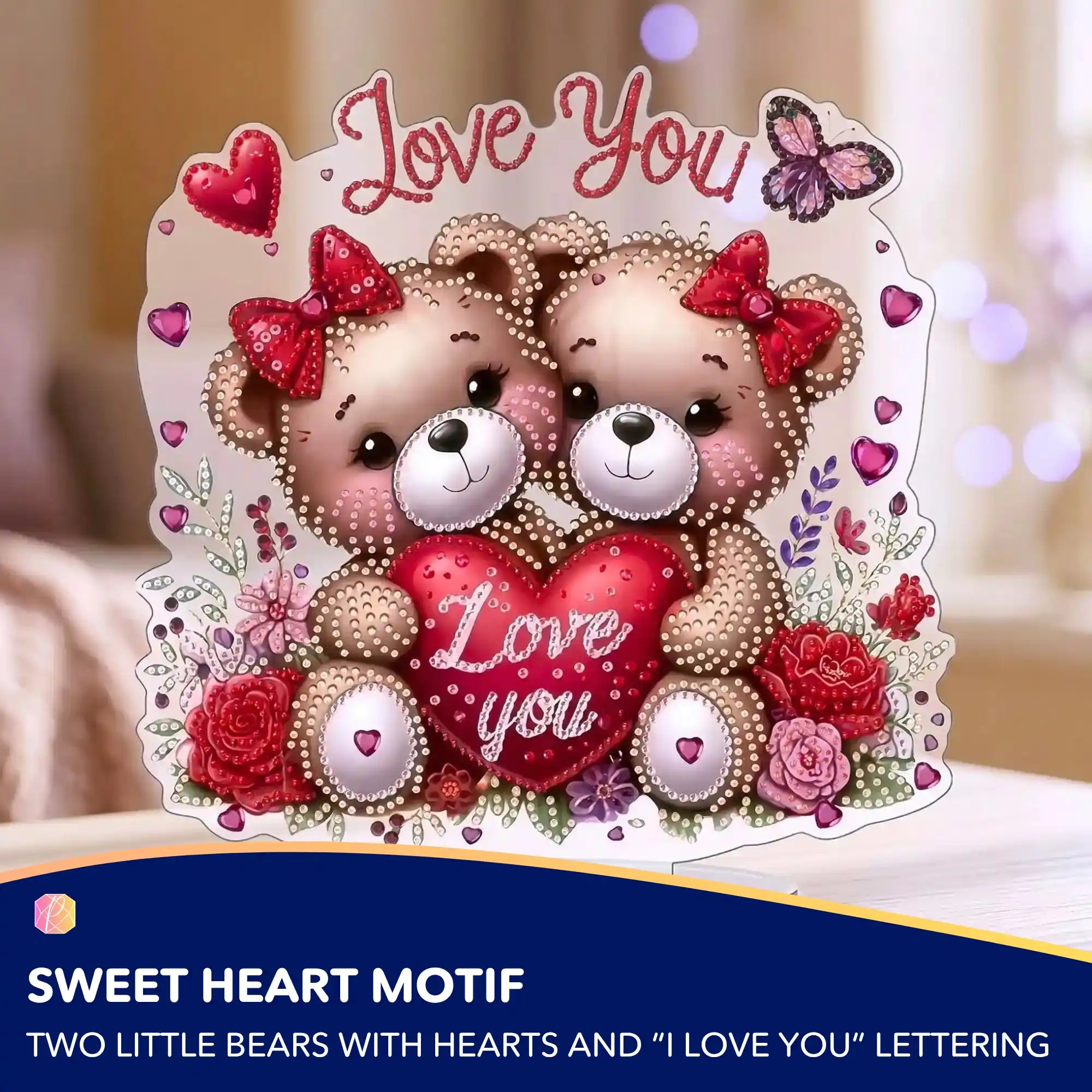 Diamond Painting Stand Bears Love You – Mother’s Day