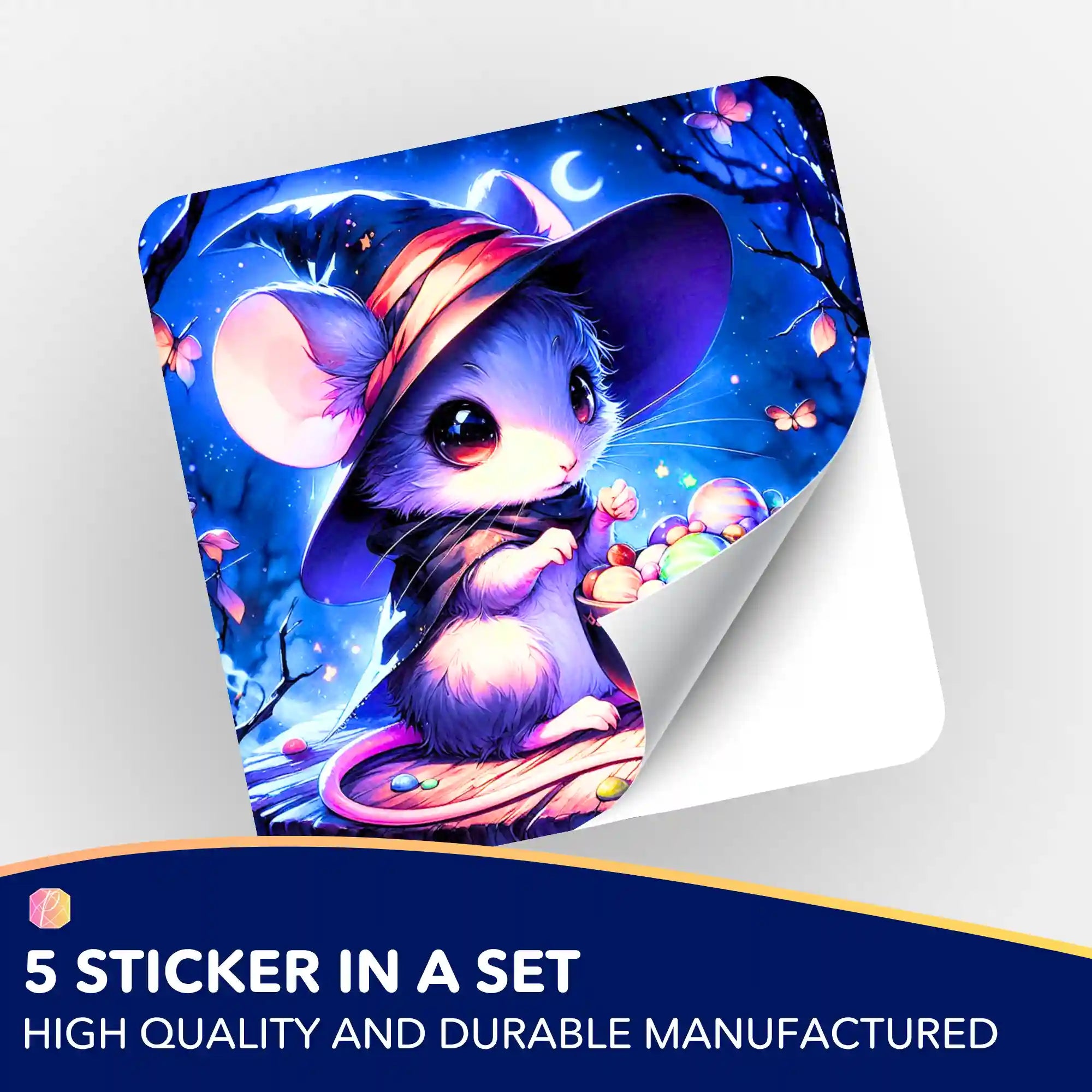 Wall Sticker 5-Pack - Moon Fluff