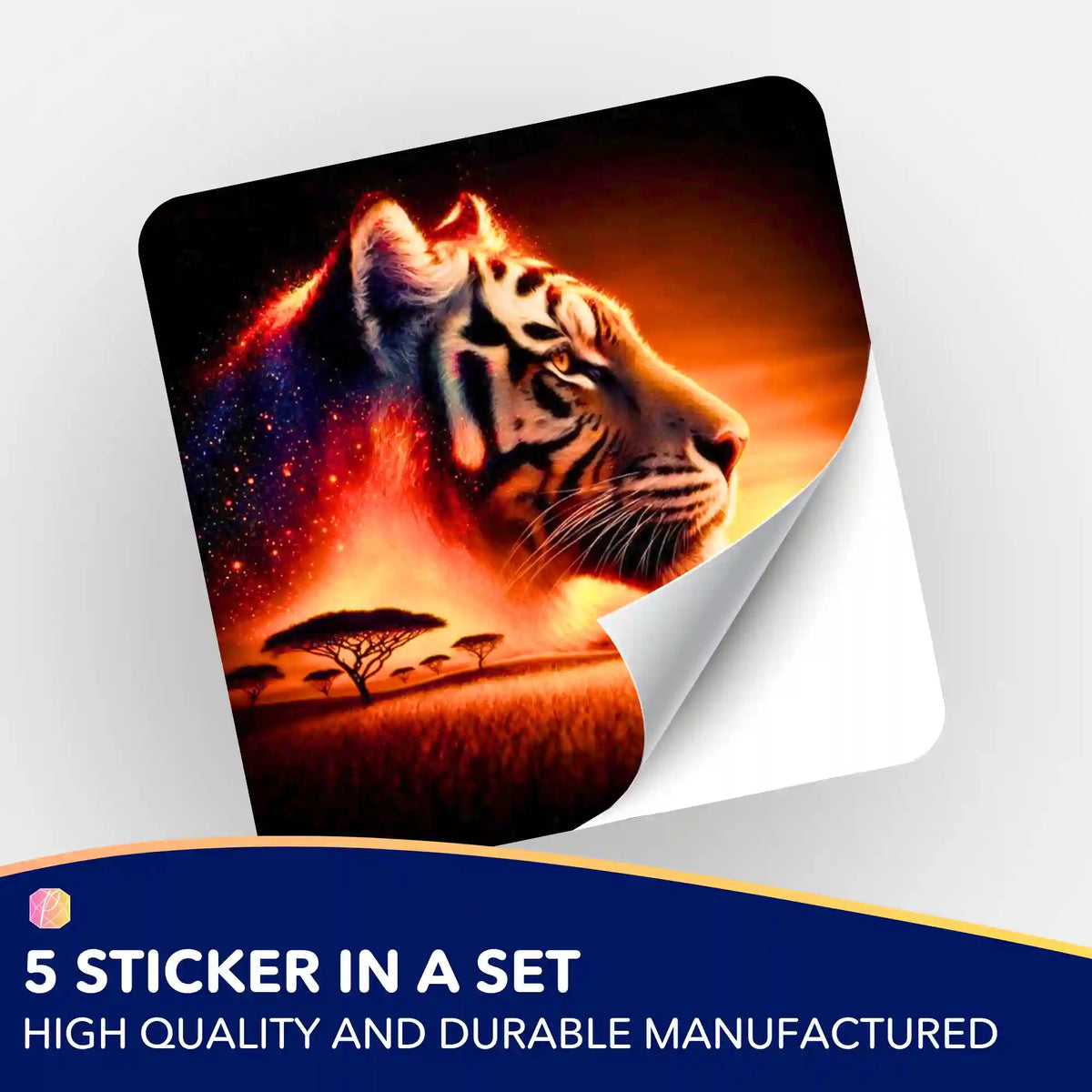 Wall Sticker 5-Pack - Heart of Fire