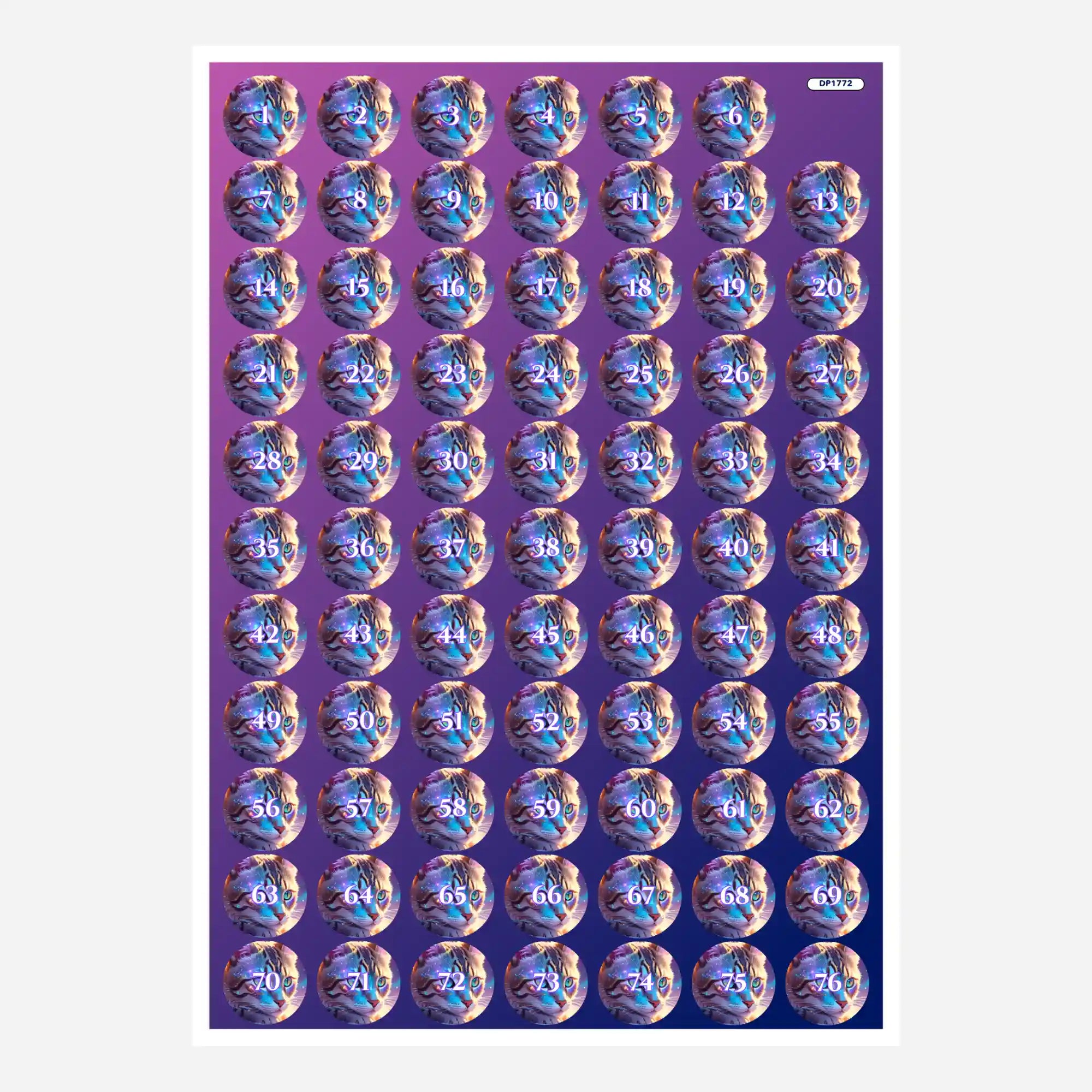 Small Jar Stickers - Velvet Paw