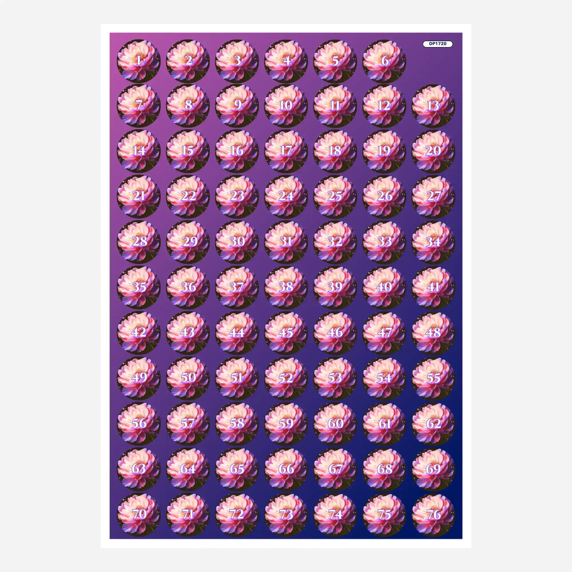 Small Jar Stickers - Whisper Of The Peony