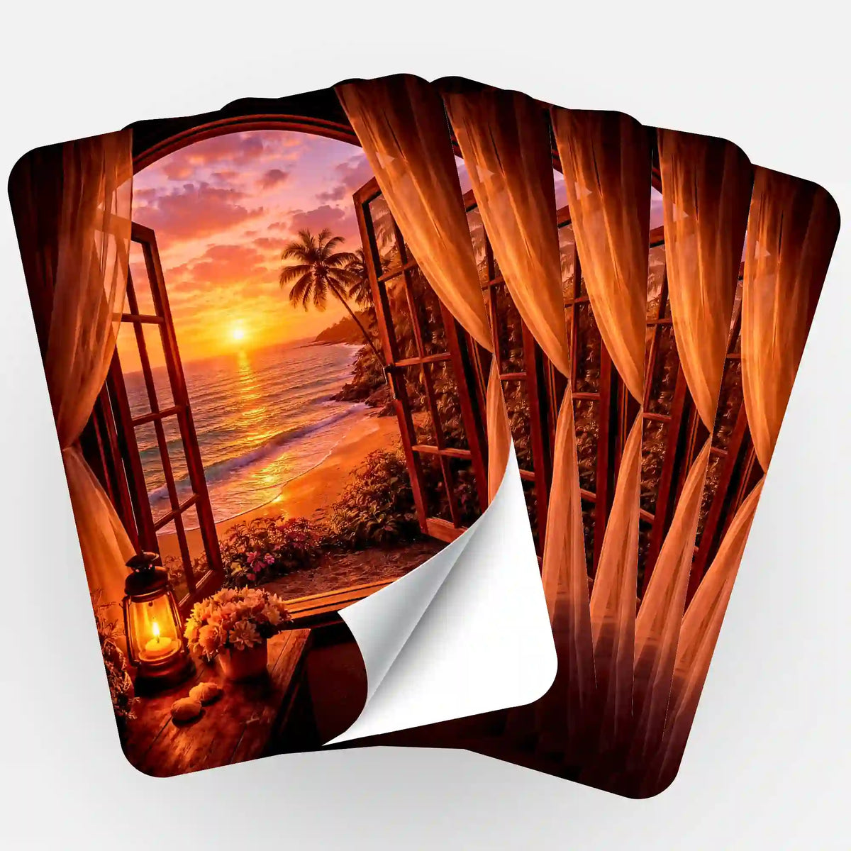Wall Sticker 5-Pack - Golden Silence