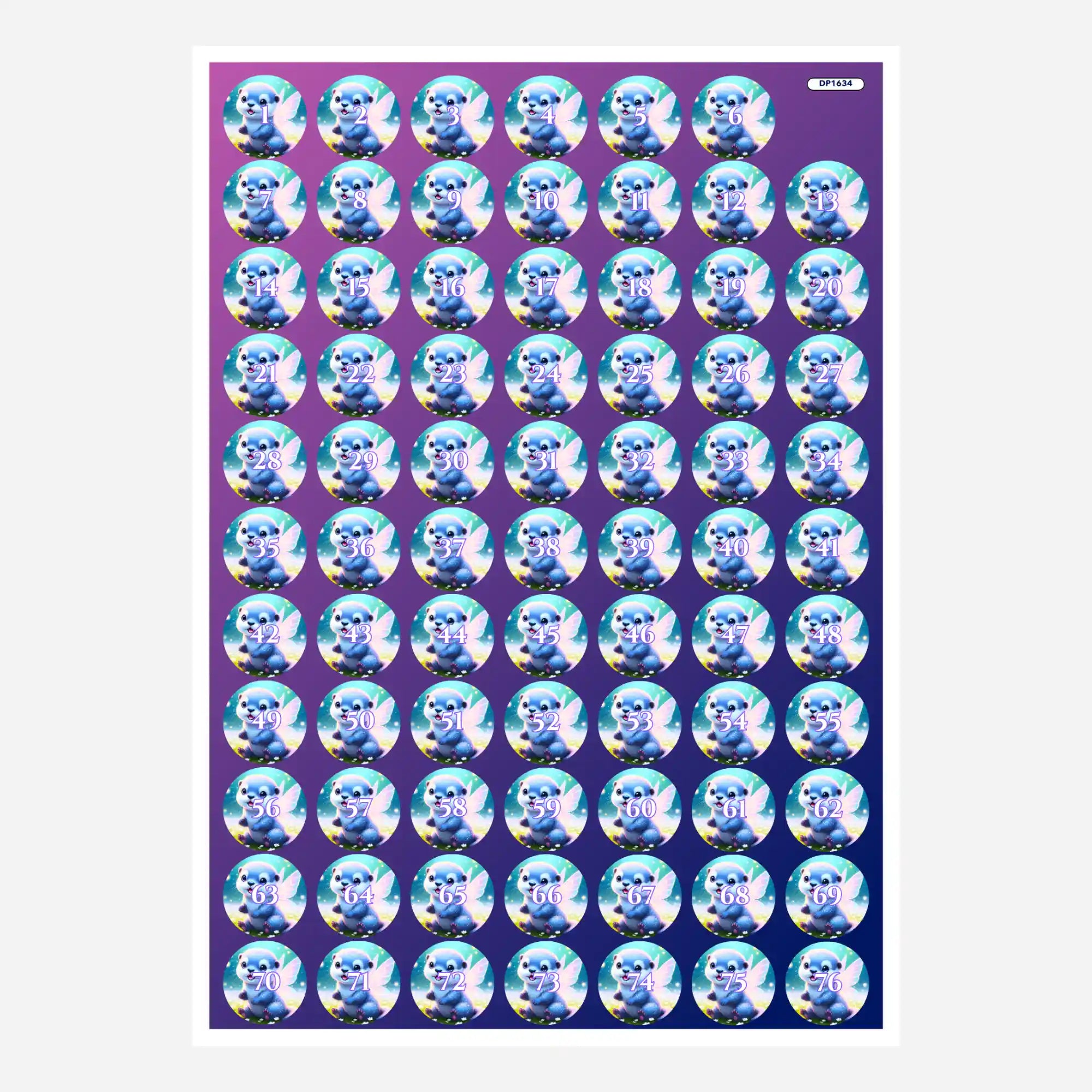 Small Jar Stickers - The Little Fairy Otter Mira