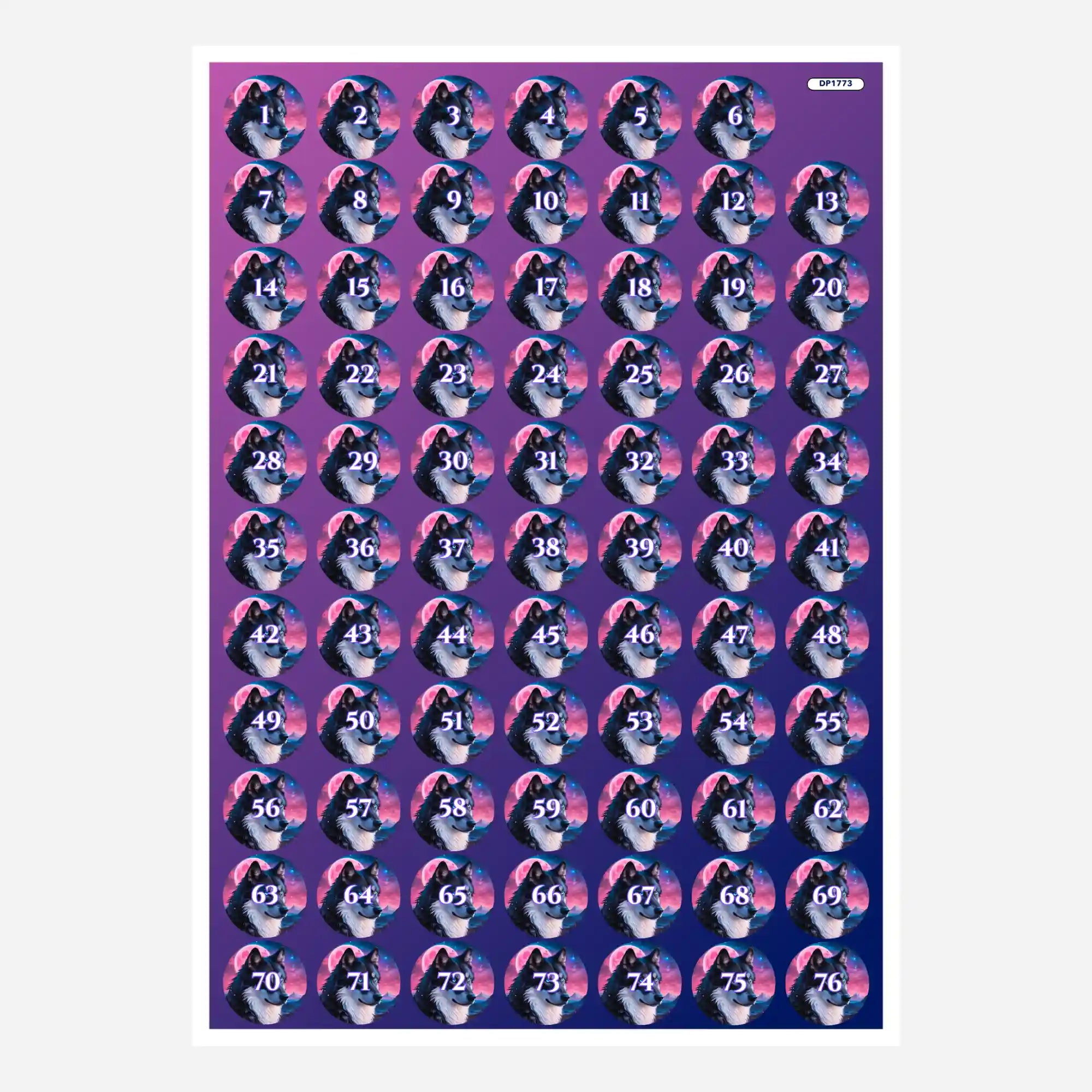 Small Jar Stickers - Under the Strawberry Moon