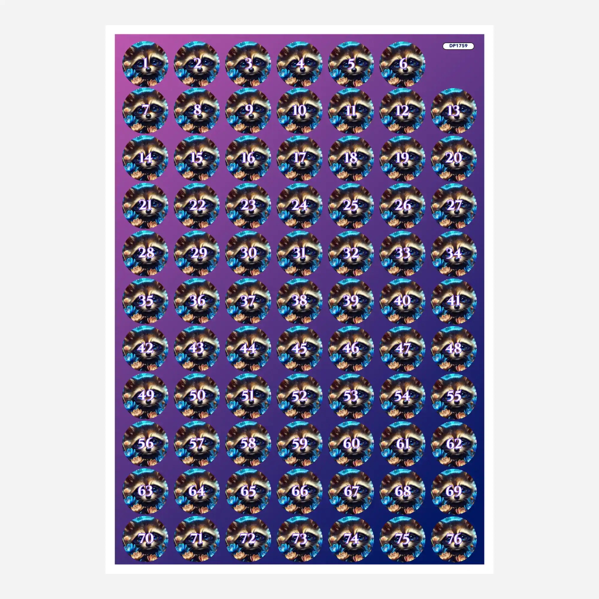 Small Jar Stickers - Eyes Full of Night