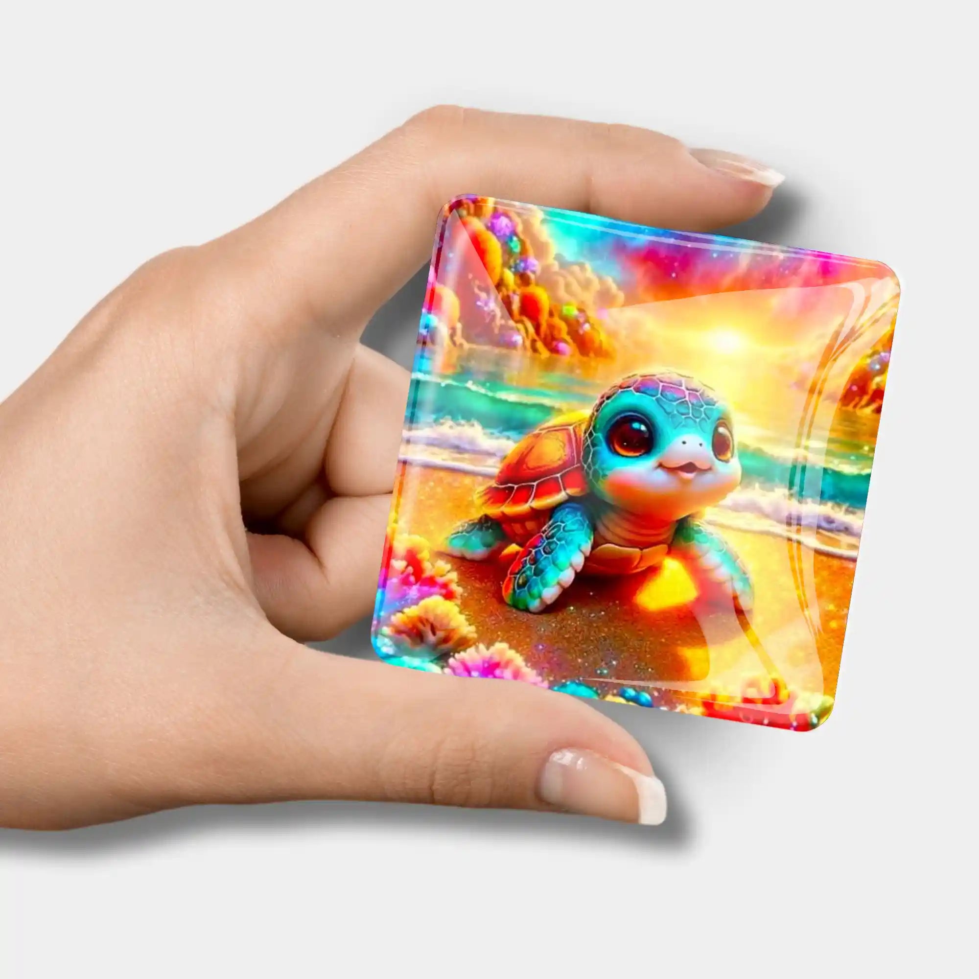 Cover Minder - Turtle on Sparkling Beach