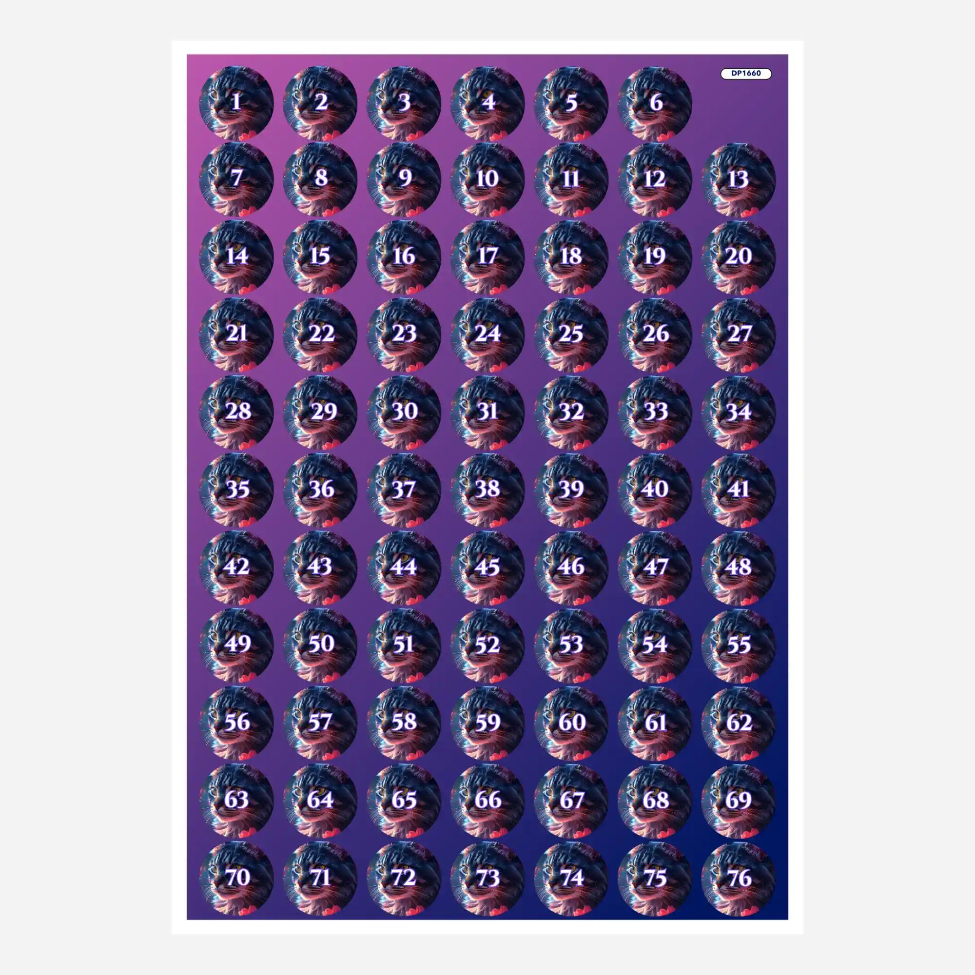 Small Jar Stickers - Blessing of Bastet