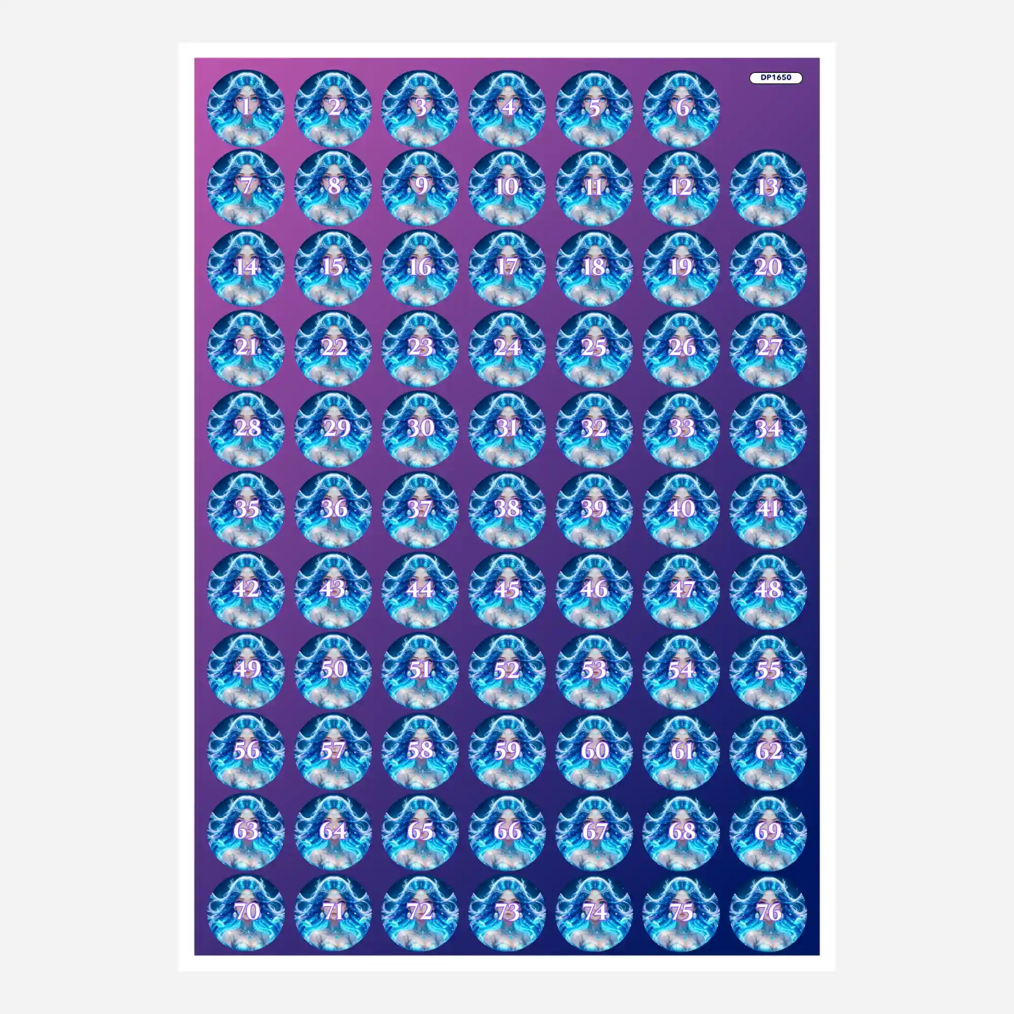 Small Jar Stickers - Nerelya – Guardian of the Deep