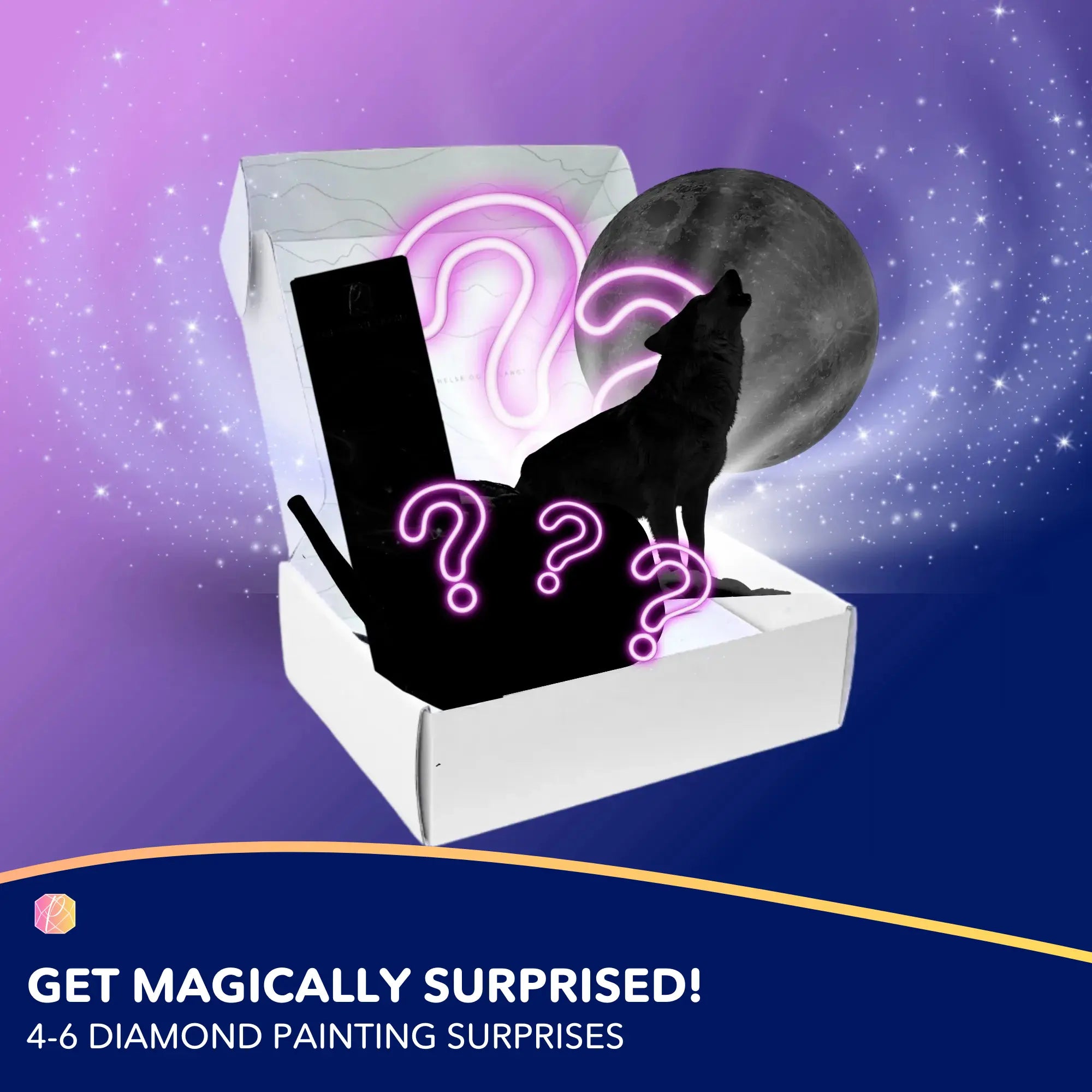 Diamond Painting Mystery Box – Wolves Edition (#2)