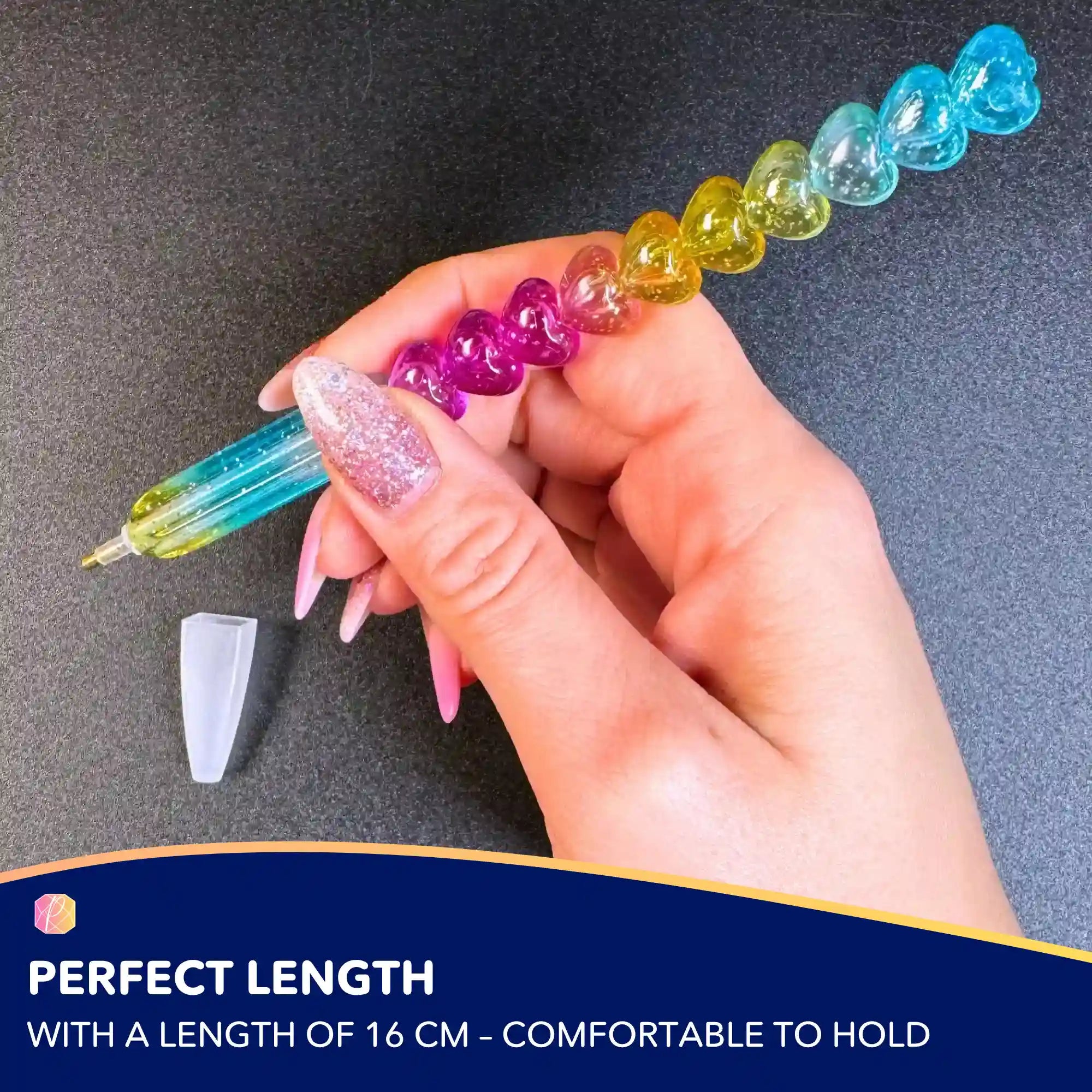 Diamond Painting Pen Colorful Hearts - Mother's Day