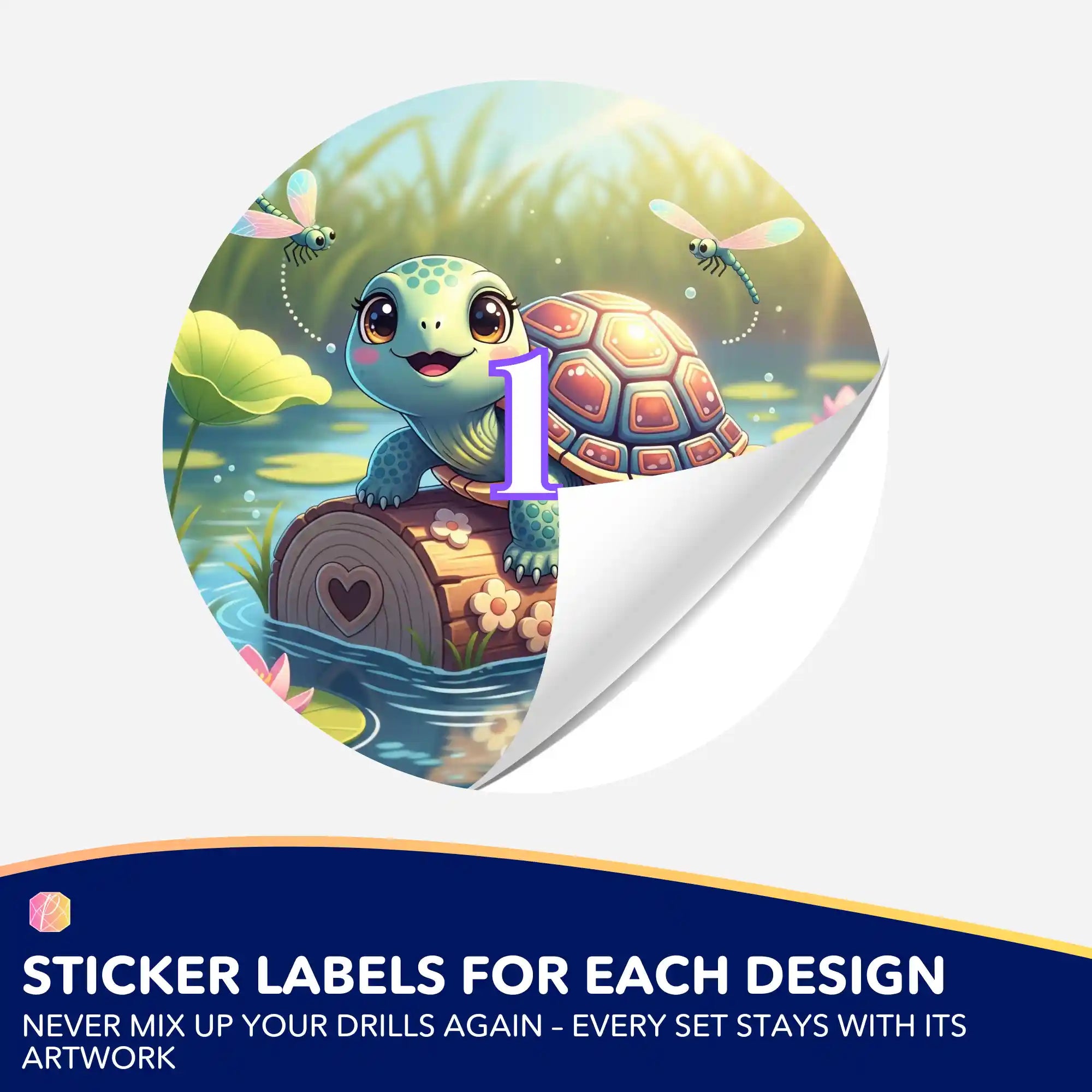 Small Jar Stickers - Turtle Girl Karla