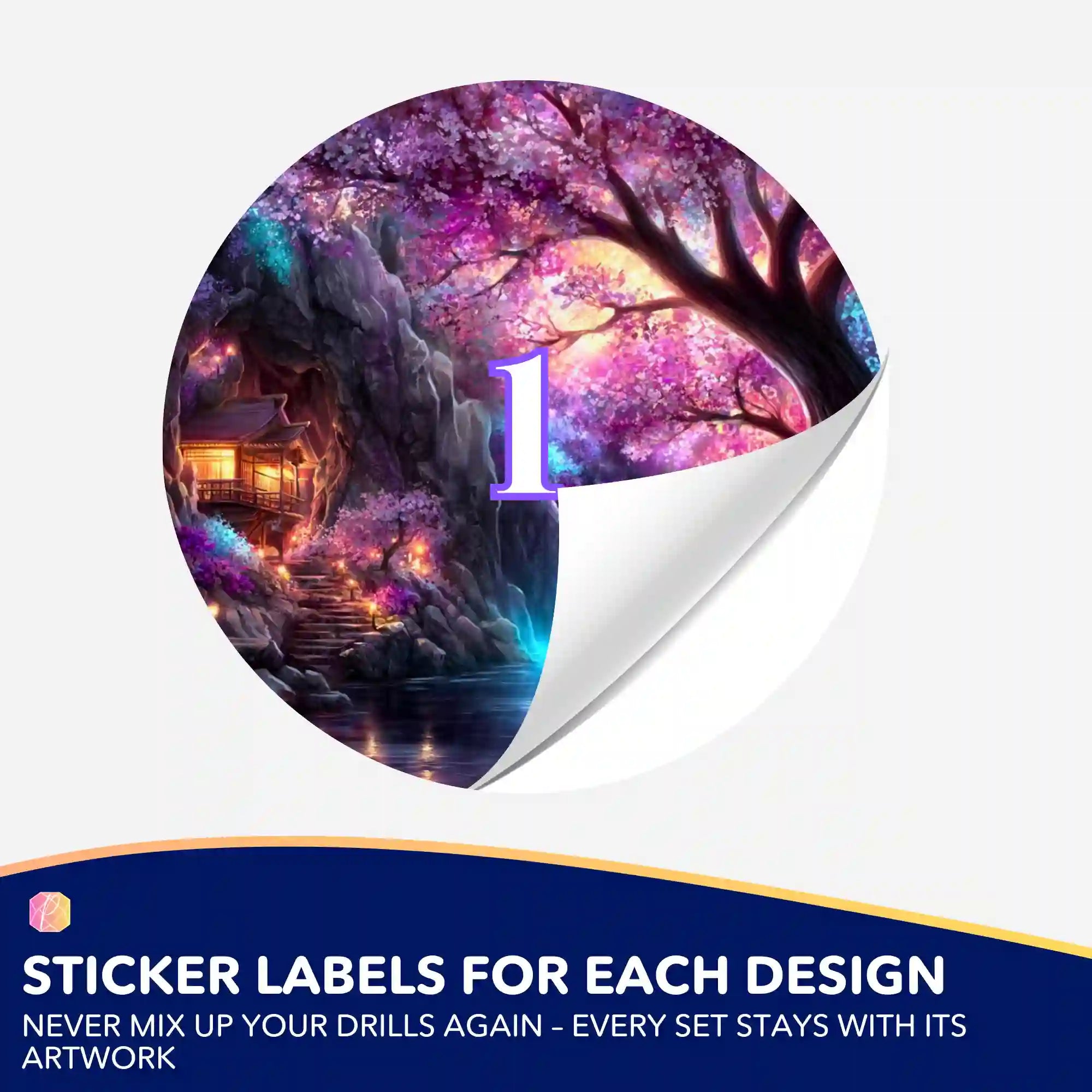 Small Jar Stickers - The Light of Sakura