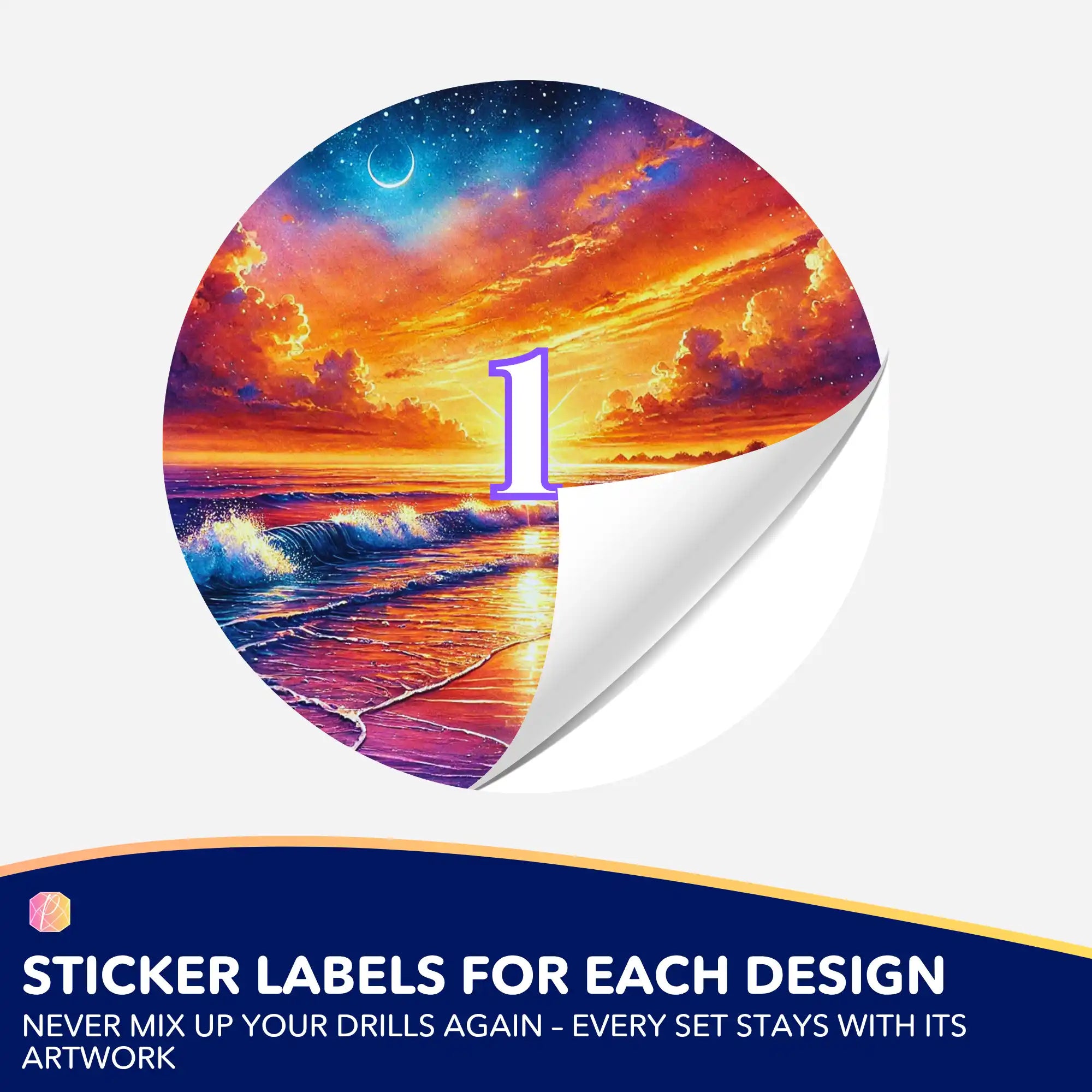 Small Jar Stickers - Between Sun and Stars