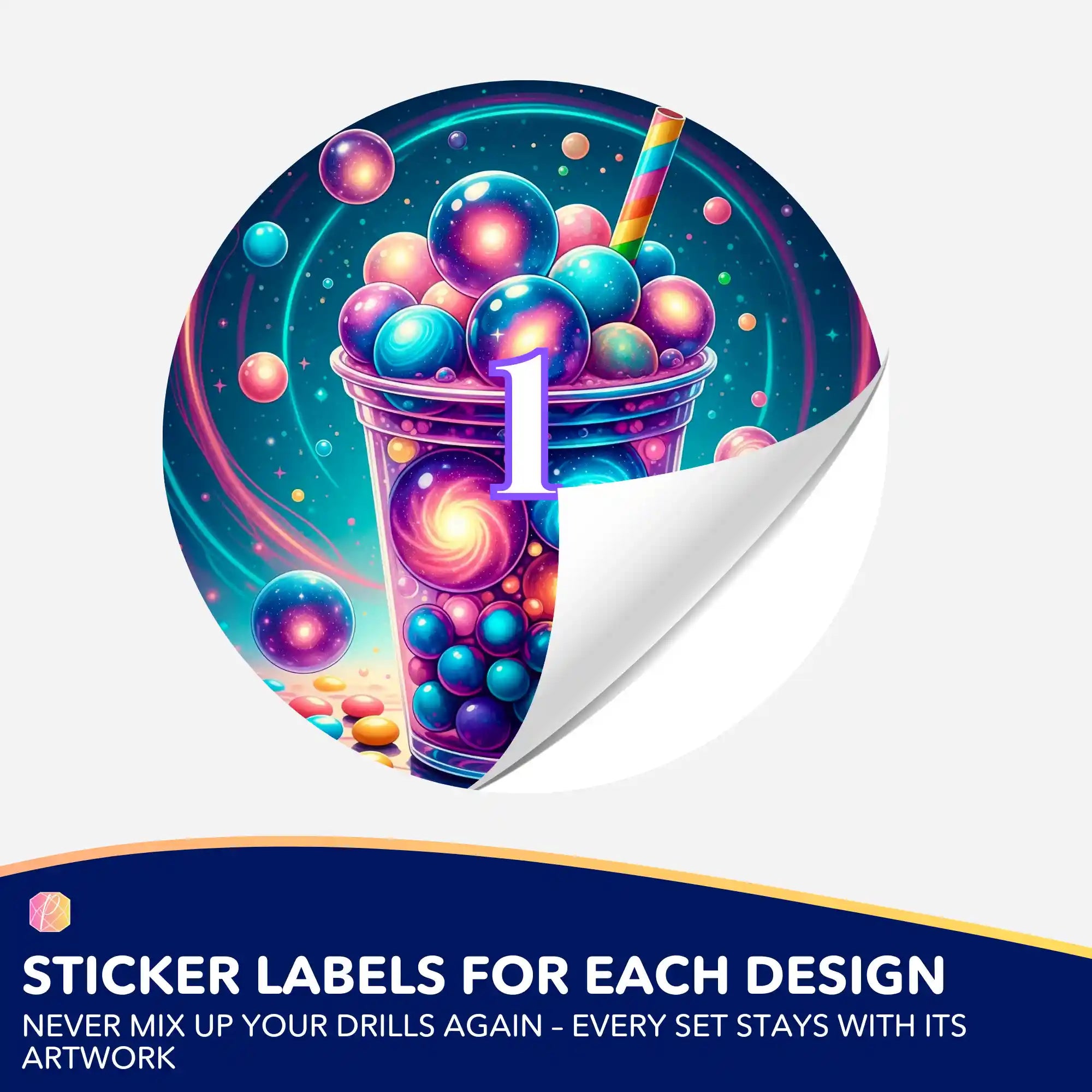 Small Jar Stickers - Bubble Tea Universe