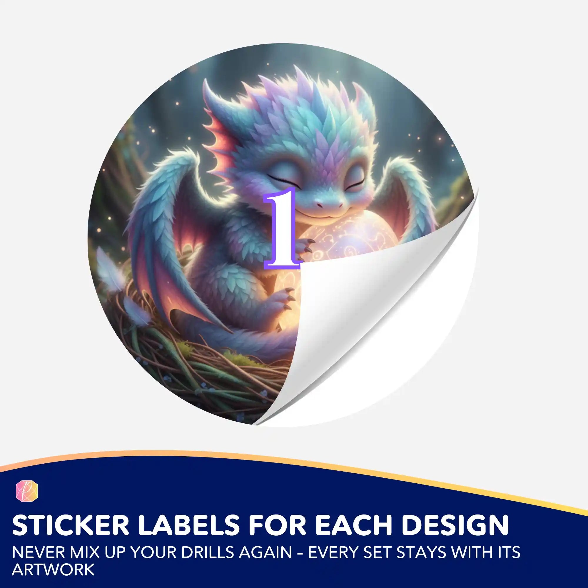 Small Jar Stickers - Light Dragon Faye