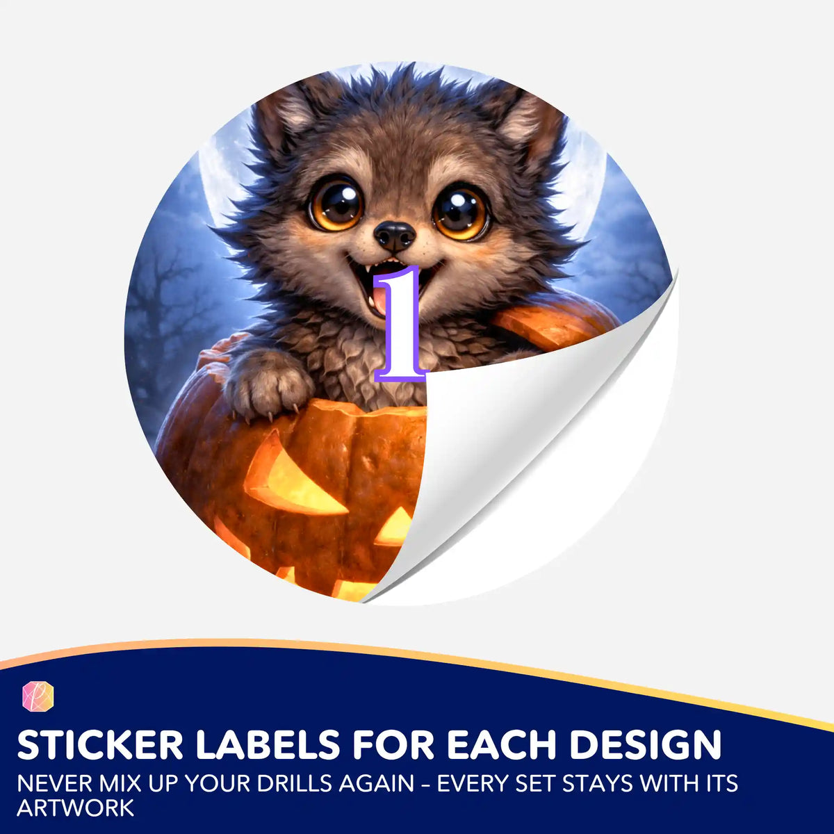 Small Jar Stickers - The Youngest of the Moon Wolves