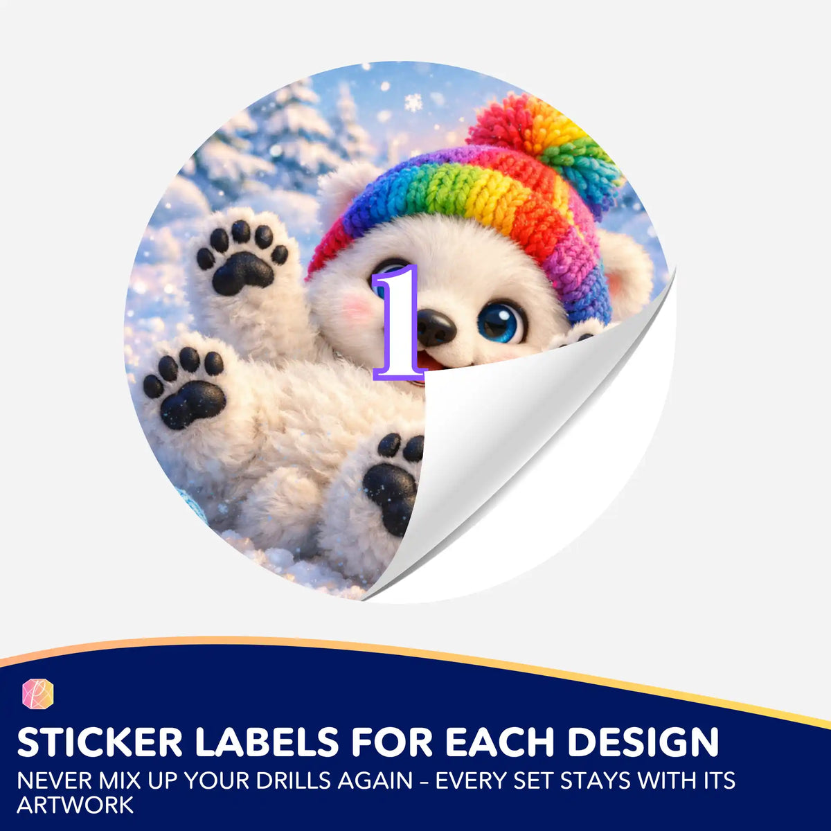 Small Jar Stickers - Winter Joy