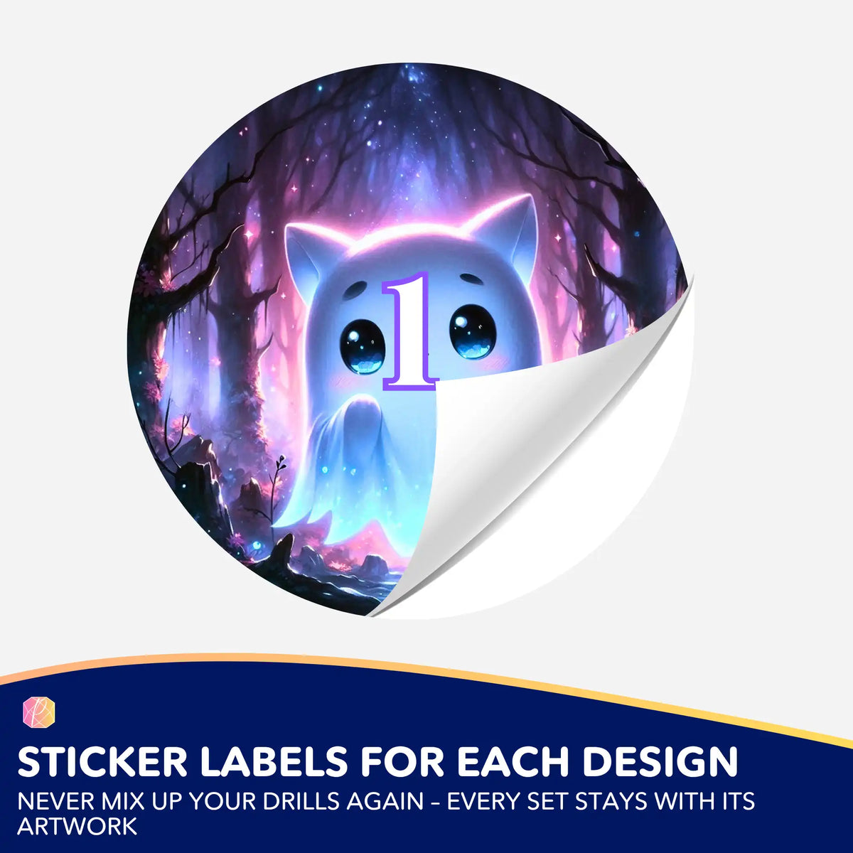 Small Jar Stickers - Glowy
