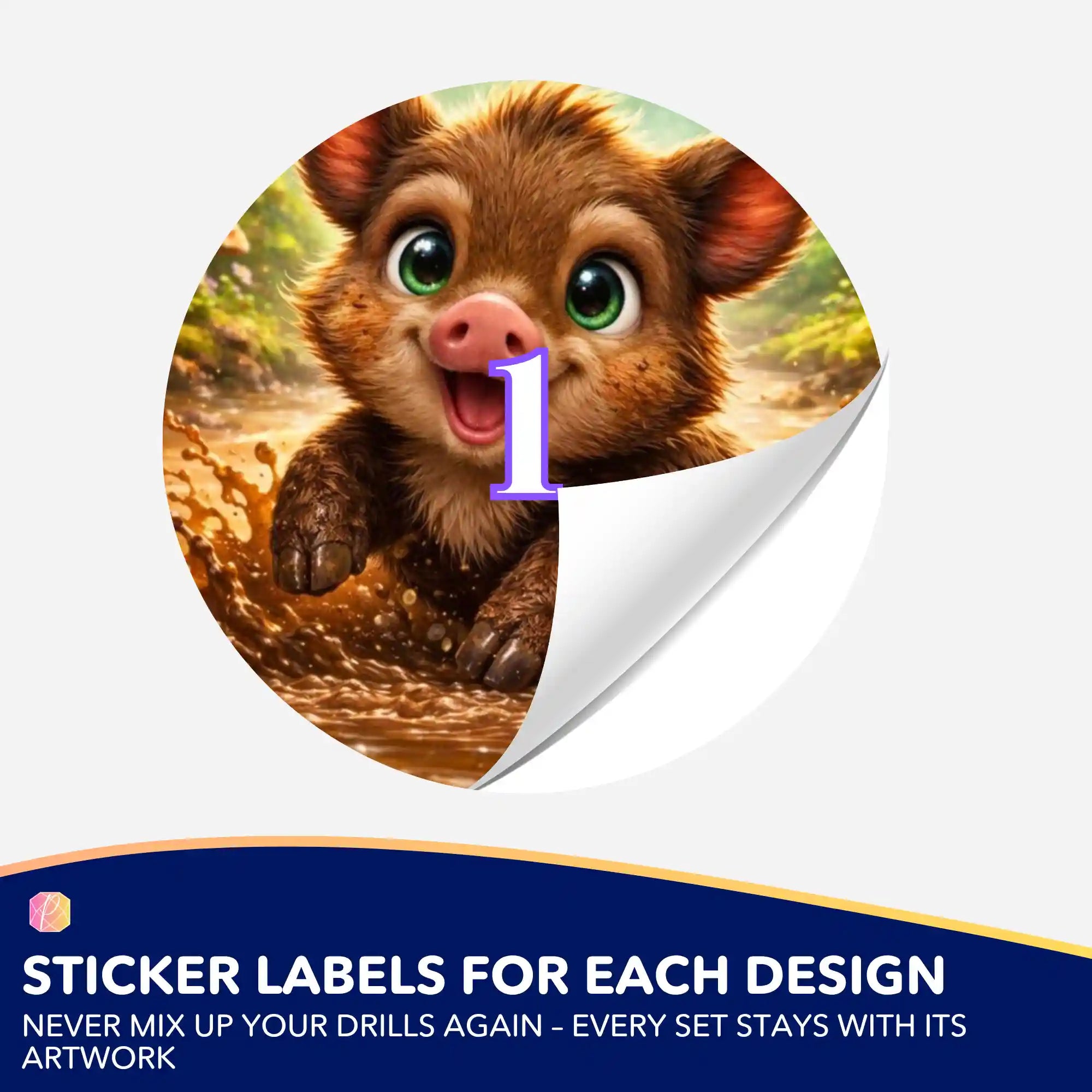 Small Jar Stickers - Puddle Joy