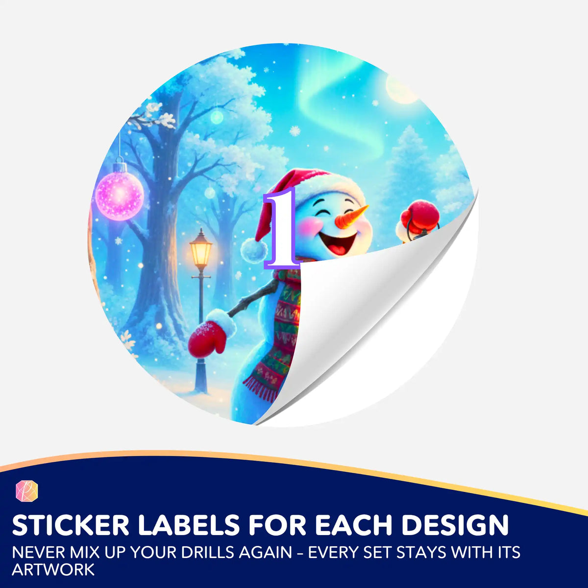Small Jar Stickers - Magic of the Winter Night
