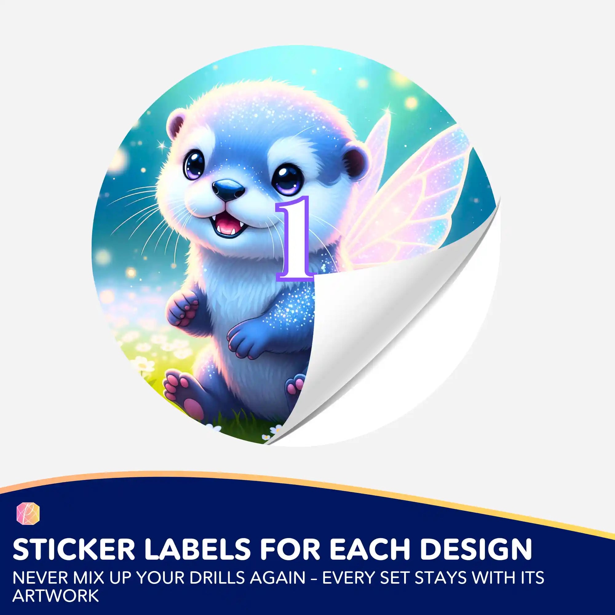 Small Jar Stickers - The Little Fairy Otter Mira