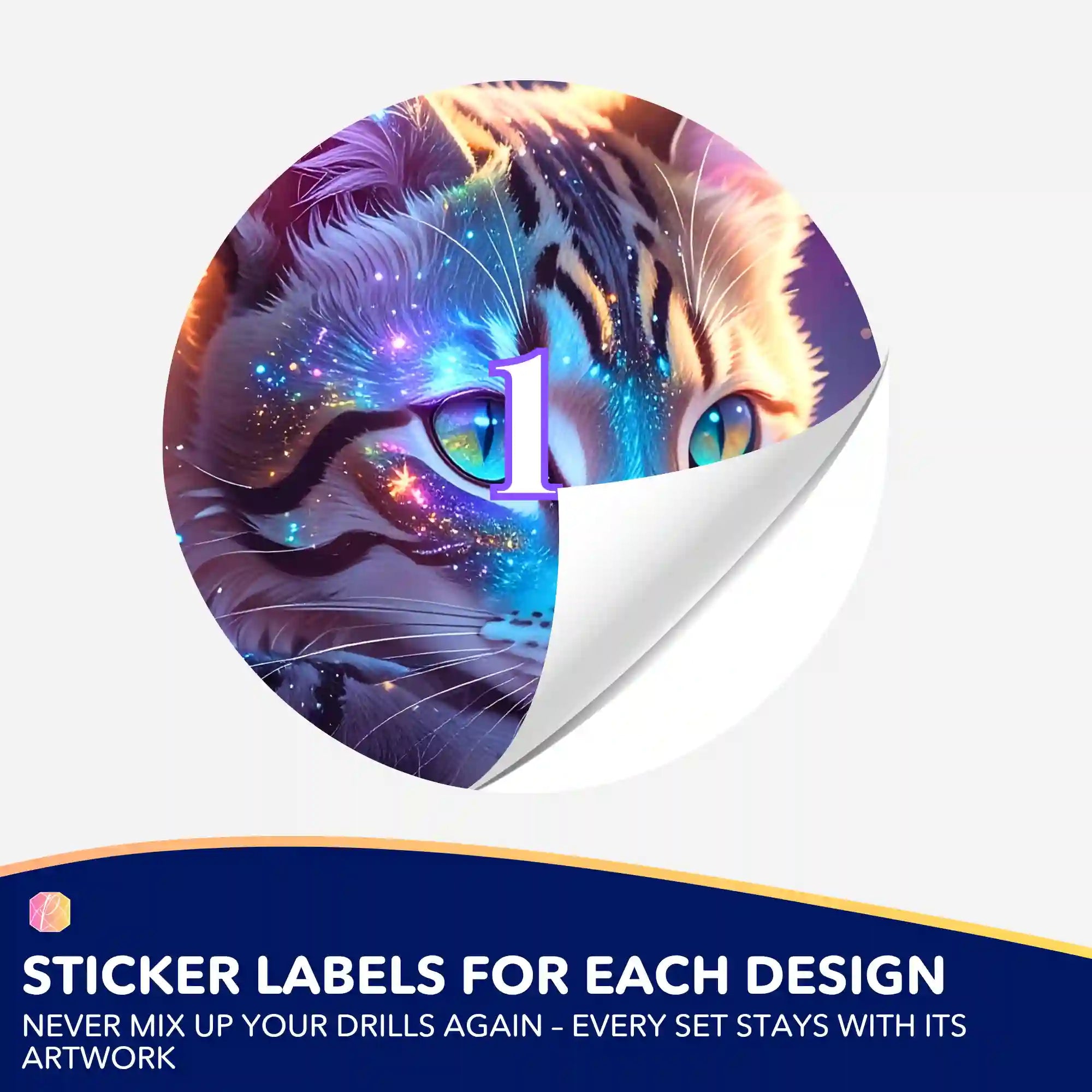 Small Jar Stickers - Velvet Paw