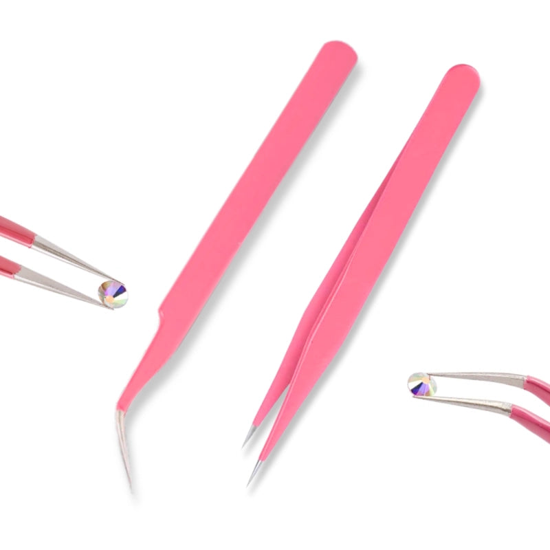 Diamond Painting – Stainless Steel Tweezer Set (2 pcs)