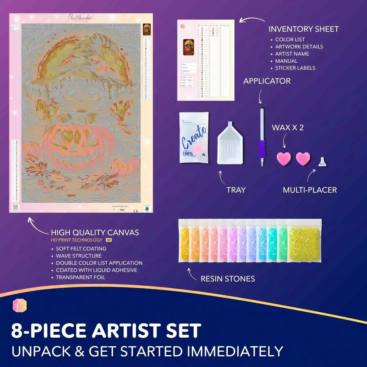 Diamond Painting – The Little Pumpkin Witch “Limited Edition”