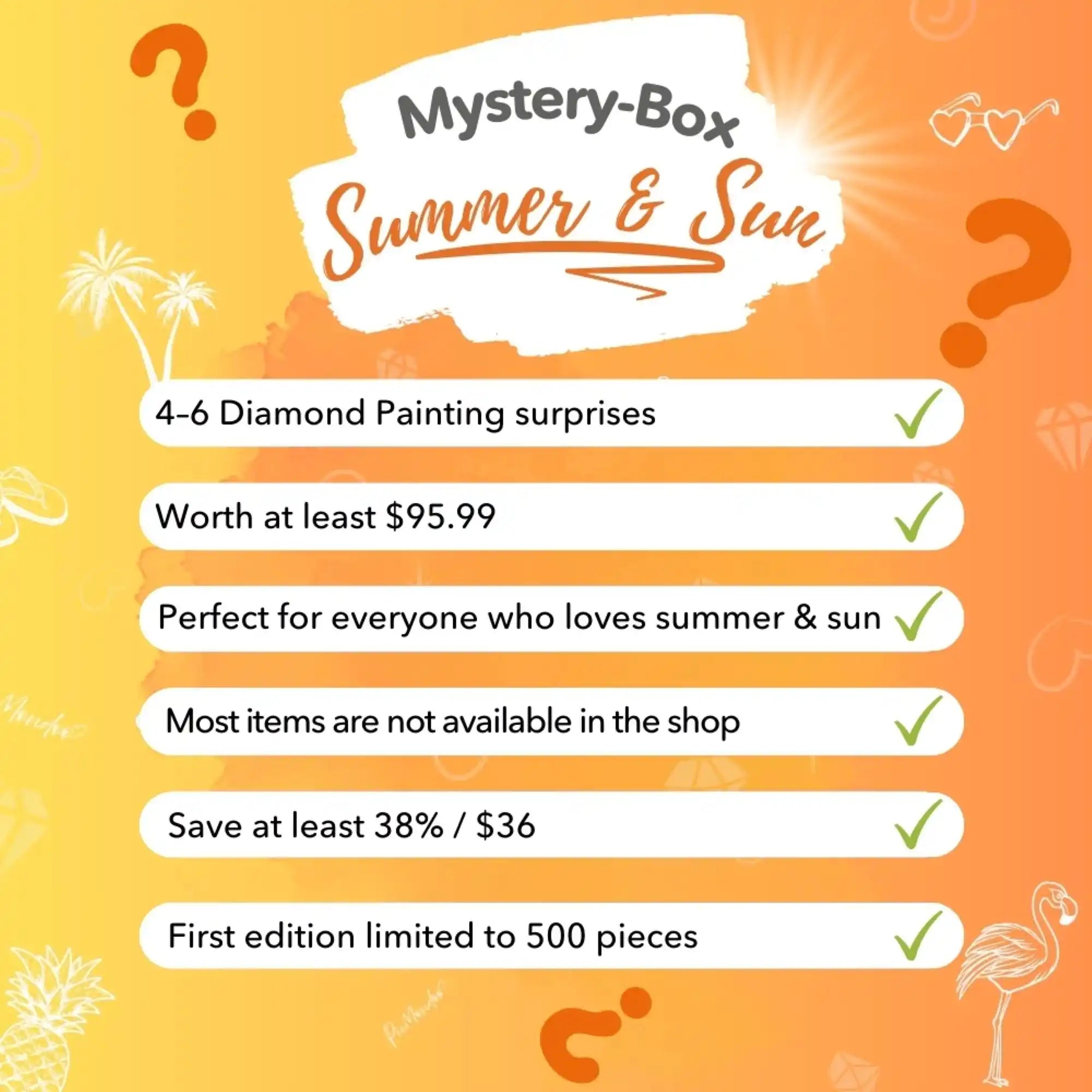 Diamond Painting Mystery Box "Summer & Sun" (#1)