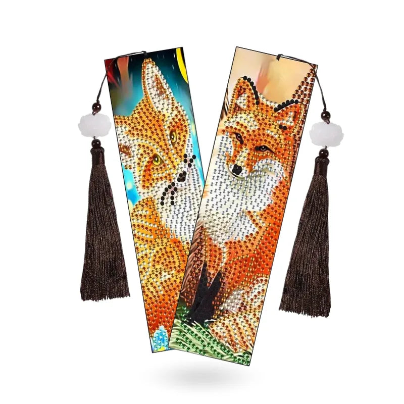 Diamond Painting Bookmark “Fox & Butterfly” 2-Piece Set