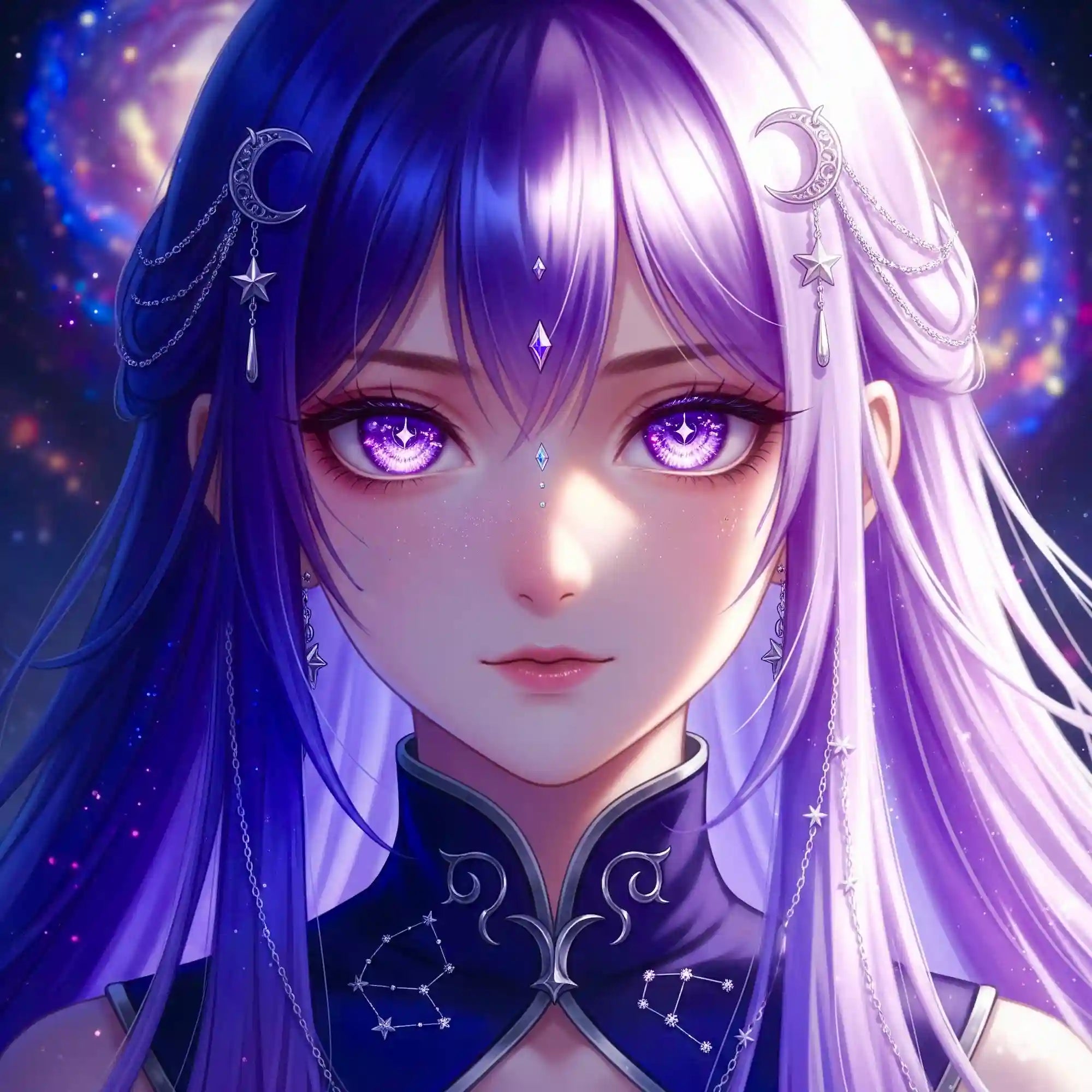 Diamond Painting – Purple Moon Star